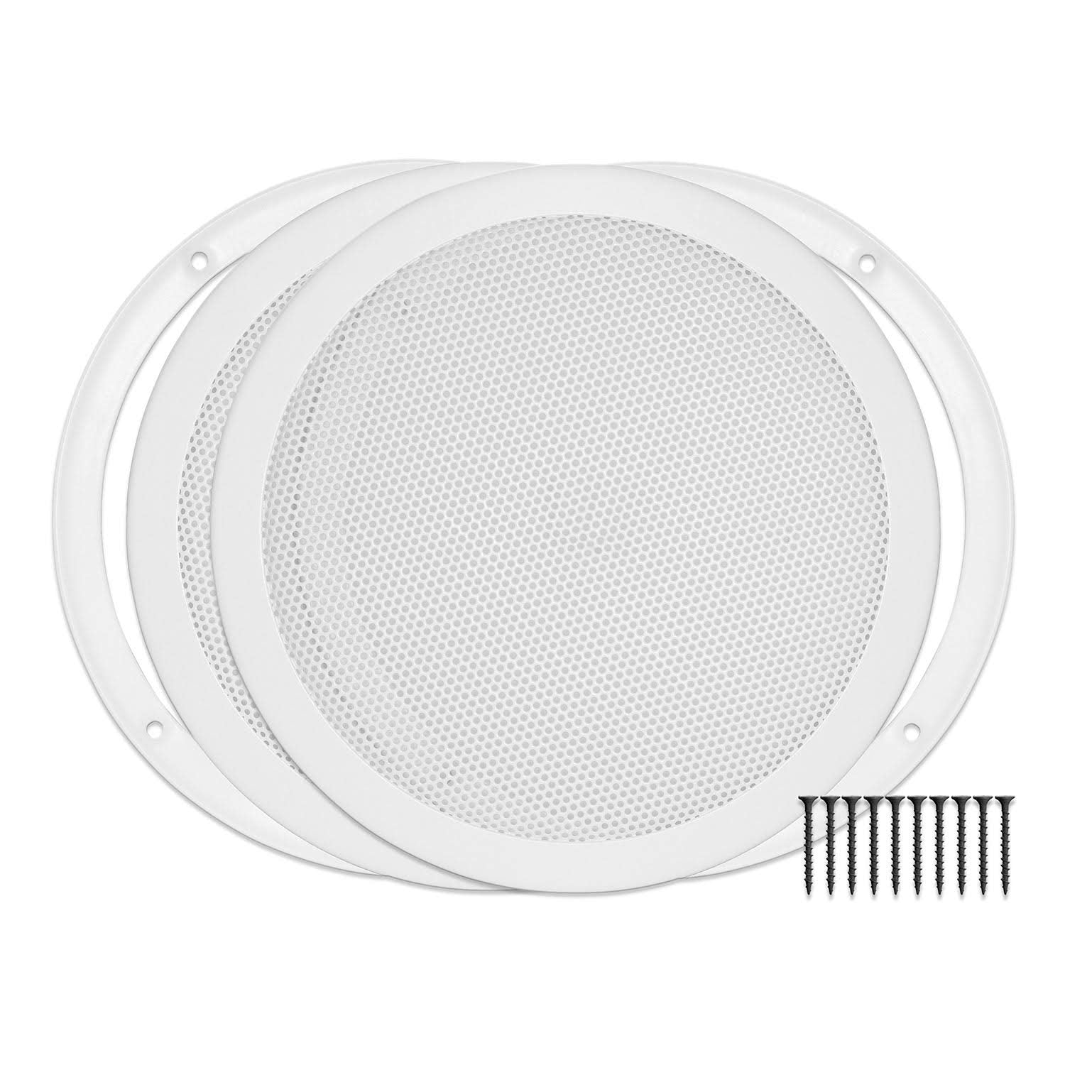 Reliable Hardware Company Rh 4002 8 2 A White Surface Mount 8 3/8'' Speaker Covers, Pair