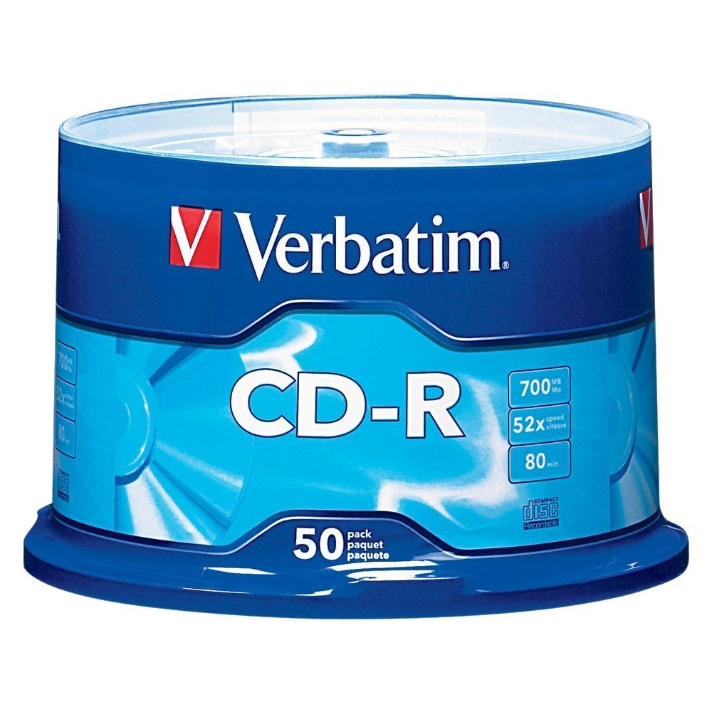 Verbatim 94691 CD Recordable Media - CD-R - 52x - 700 MB - 50 Pack Spindle