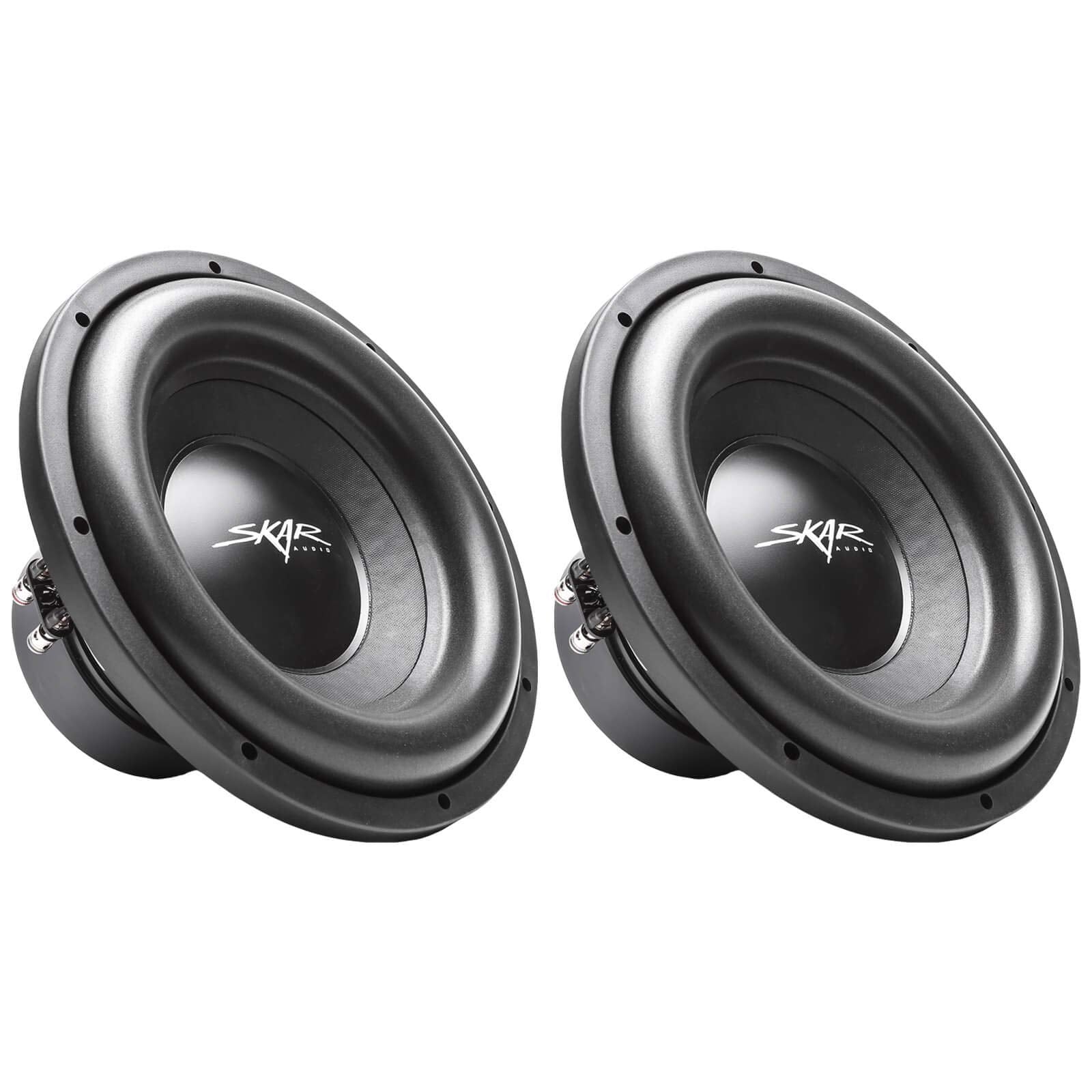 (2) Skar Audio Sdr 12 D4 12' 1200W Max Power Dual 4 Ohm Car Subwoofers, Pair Of 2