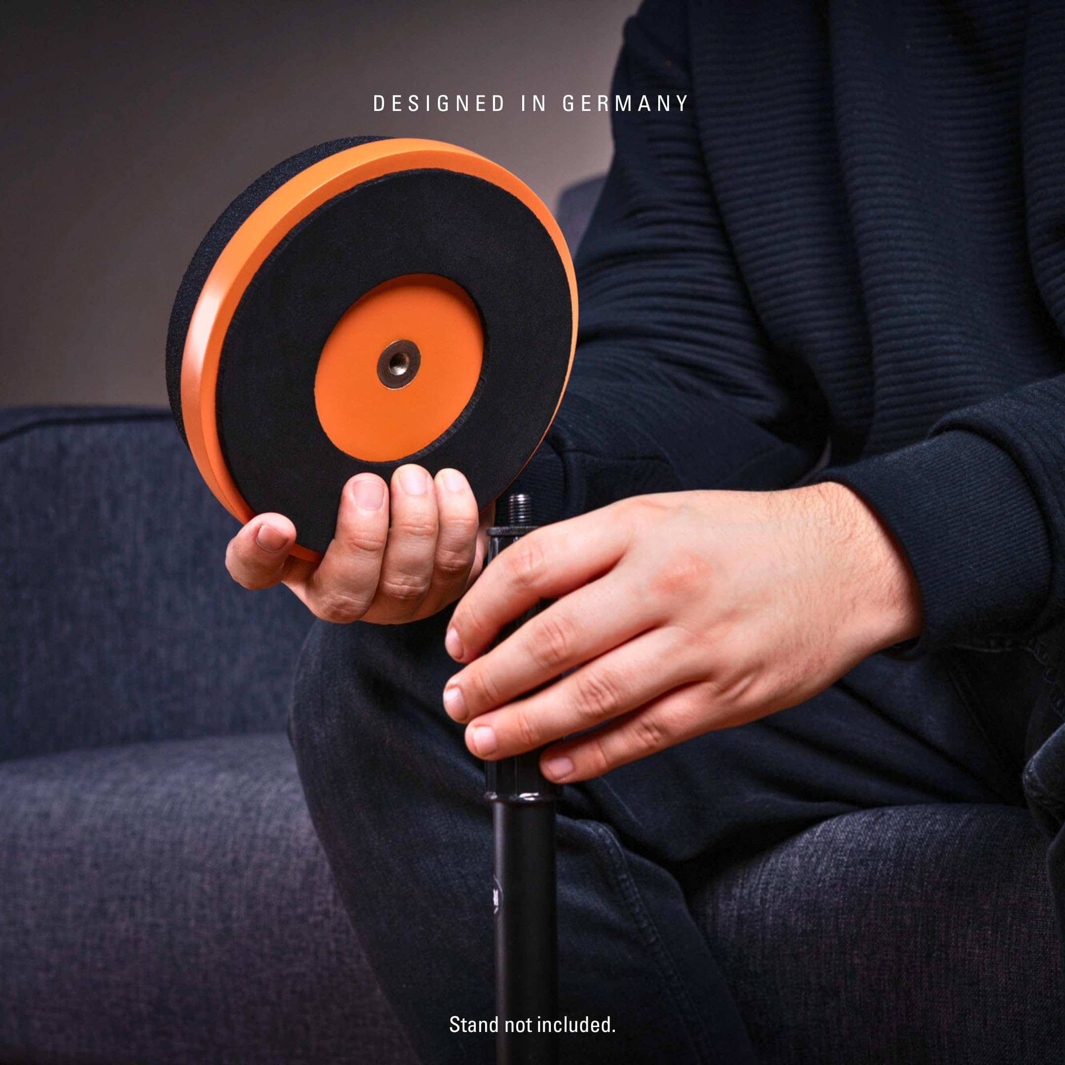 Meinl Cymbals 6 Marshmallow Drum Practice Pad For Ultra-Quiet Sticking, Medium Rebound And Mountable On Cymbal Stands (Mmp6Or)