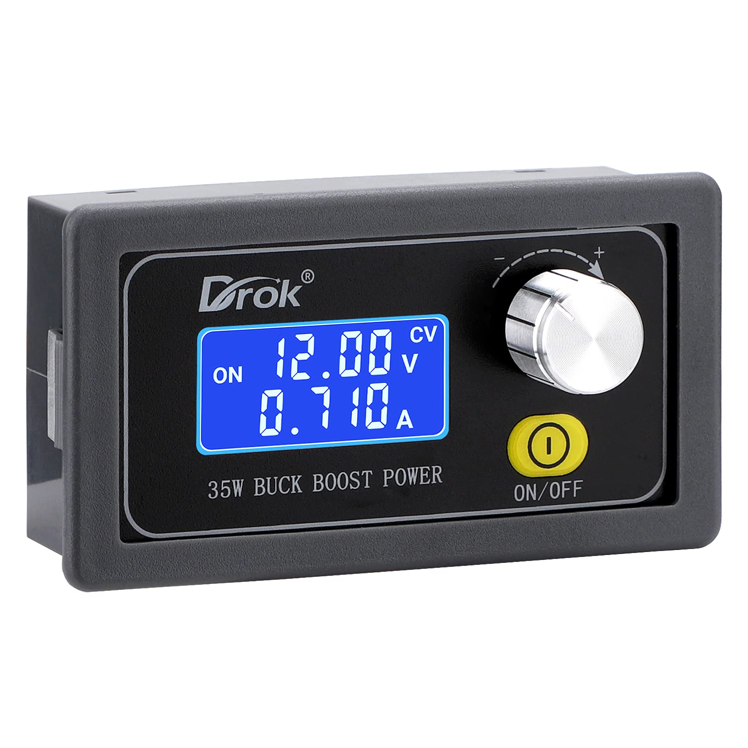 Drok Dc Buck Boost Converter, 5V 30V Step Up Down To 0.6 30V Digital Control Power Supply, 6V 12V 24V Voltage Regulator, Lcd Dig