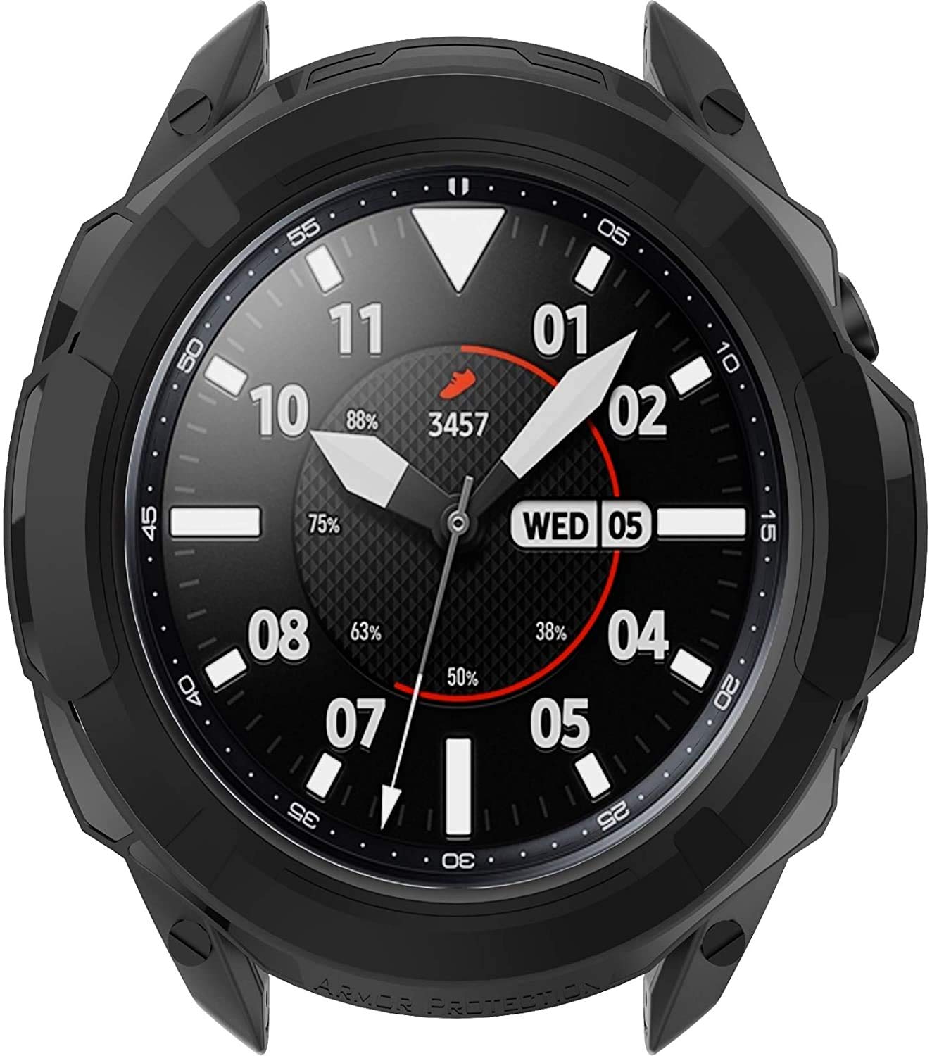 TenCloud Watch Case for Samsung Galaxy Watch 3, Rotatable Bezel Cover Protector, 41MM/45MM, Black