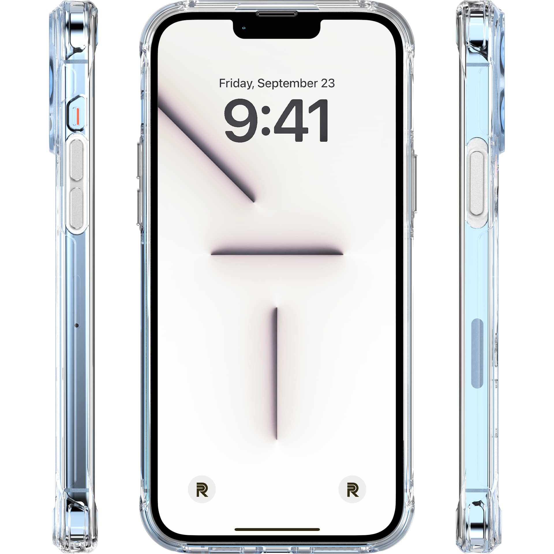 Rebel Clear Case For Iphone 13 Pro Max [Crystal Series Gen 3] Magsafe Compatible, Non Yellowing, Protective Shockproof Bumpers,