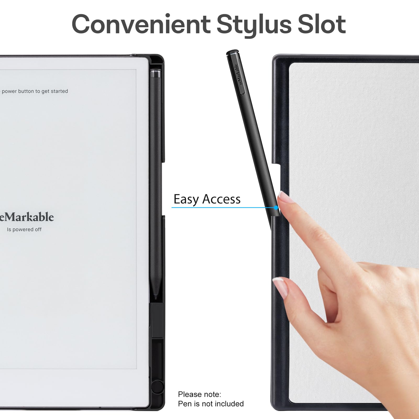 Cobak Case For Remarkable 2 Paper Tablet   Lightweight And Protective Book Folio Cover With Built In Pen Holder   For 10.3'' 202