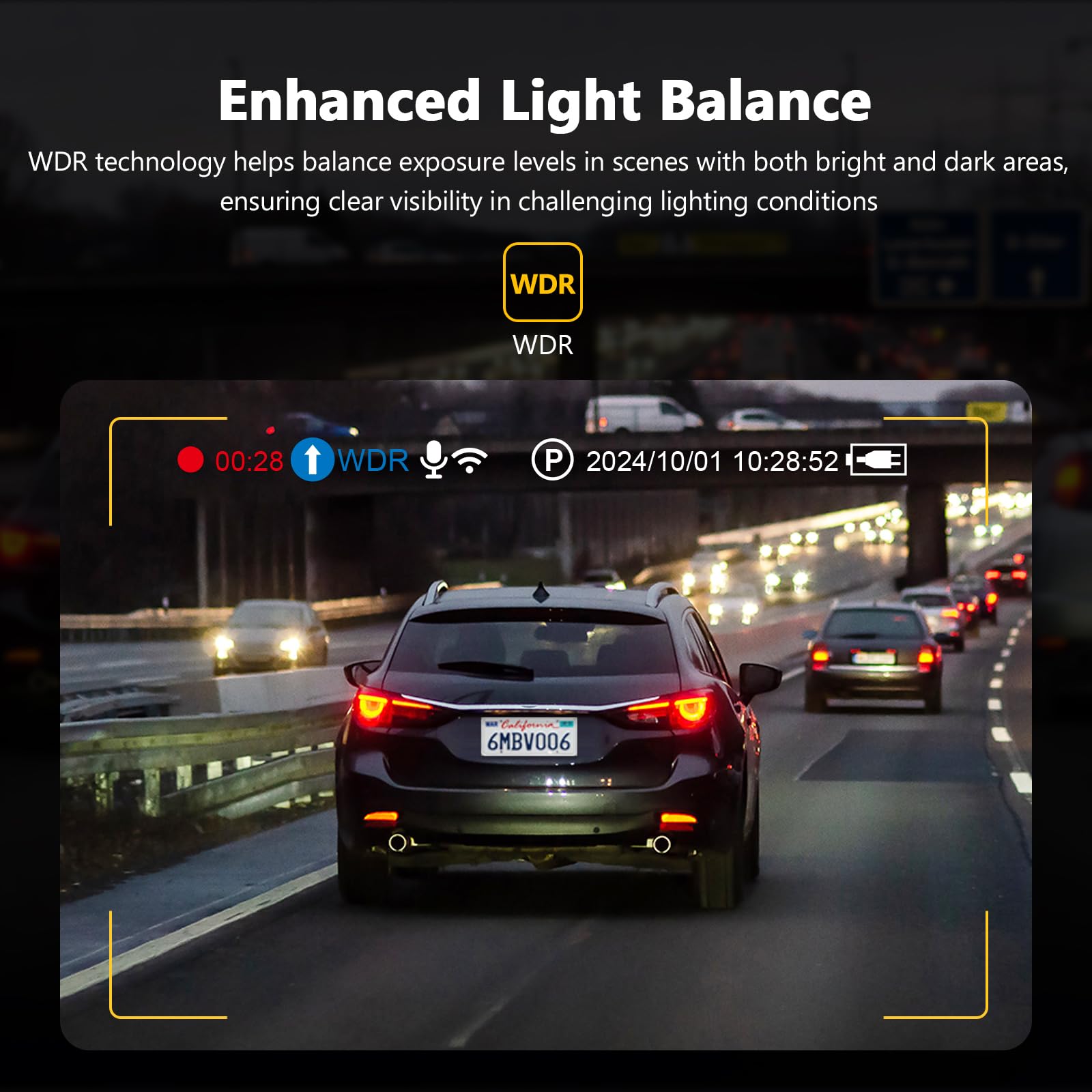 Z Edge Z3D 4K Front And Rear Dash Cam With Wifi, Gps, Dual Cam, Car Dvr, Night Vision, Parking Mode, G Sensor, Loop Recording
