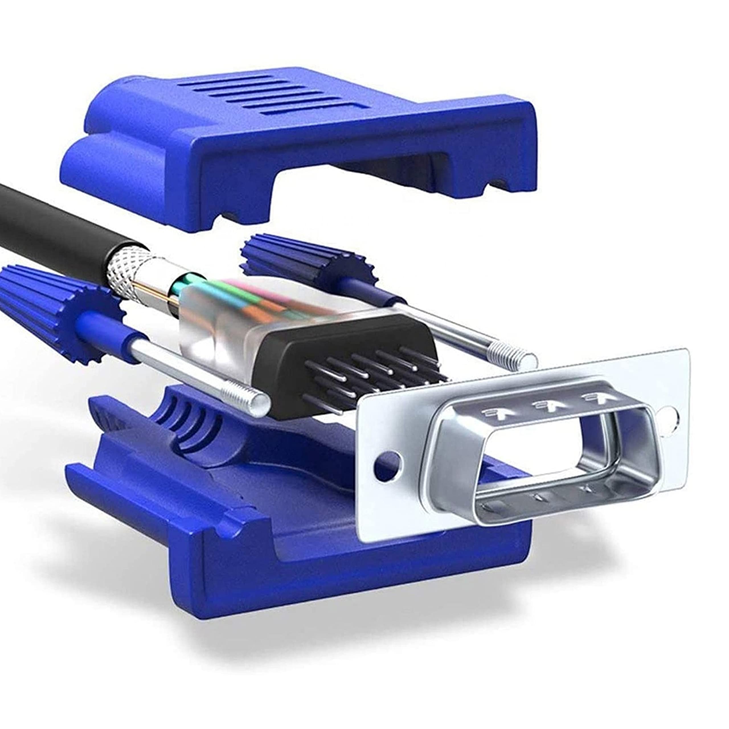 Saitech It 2 Pack 15 Pin Vga To Vga Monitor Cable, Male To Male Vga Cable For Tv Pc Computer Monitor Laptop Projector   3 Feet