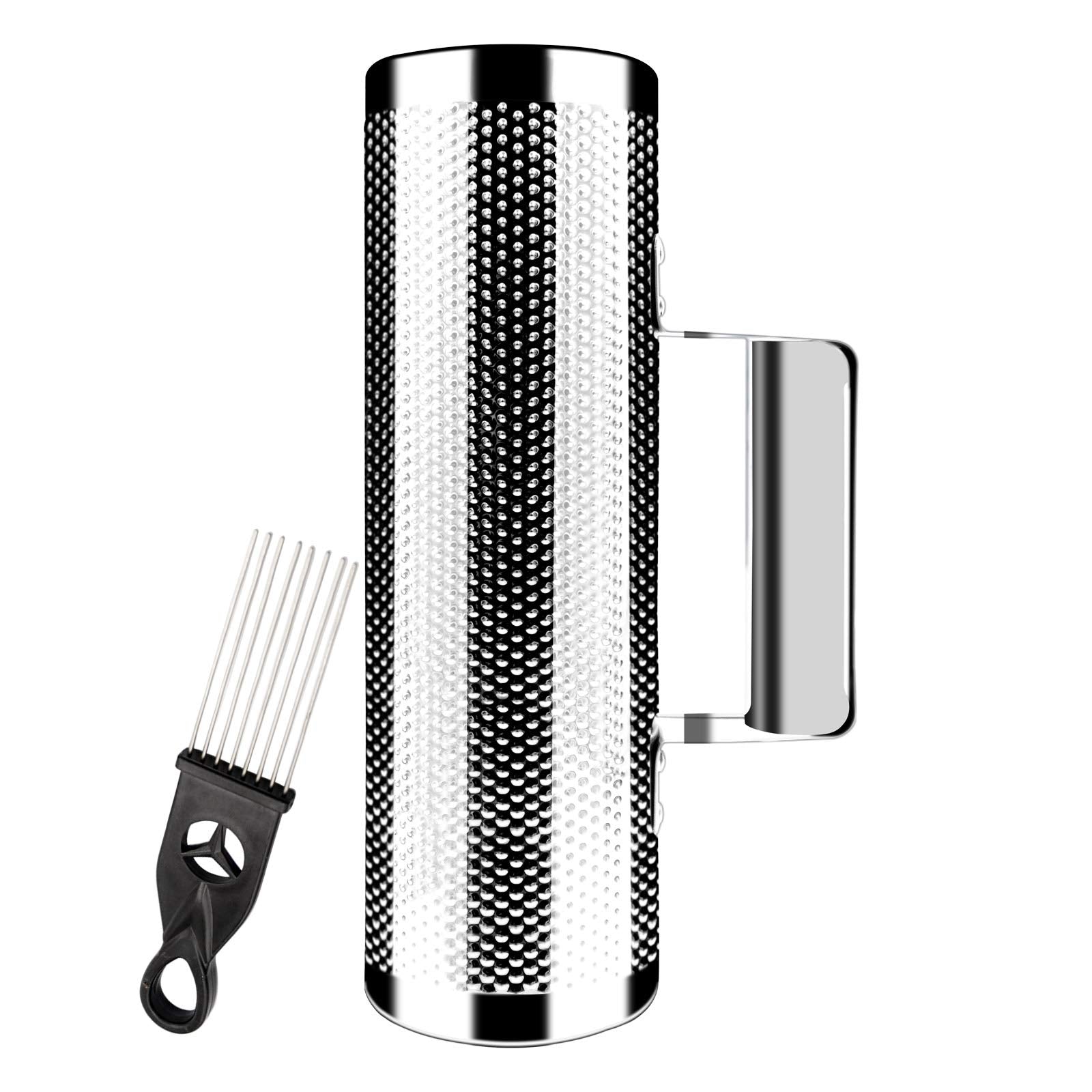 Eastrock Stainless Steel Guiro 10'' 3'' Percussion Instrument Musical Training Tool With Scraper,Professional Band Accompaniment