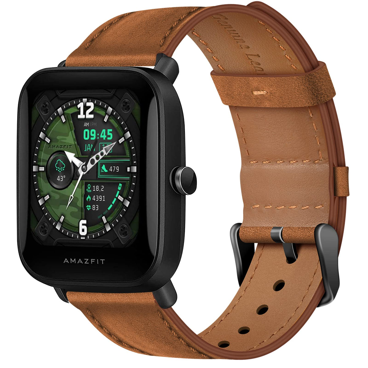 Wanme Bands For Amazfit Gts 4 / Gts 4 Mini / Gts 3 / Gts / Gts2 / Gts 2E / Gts 2 Mini Band Women Men, 20Mm Quick Release Leather