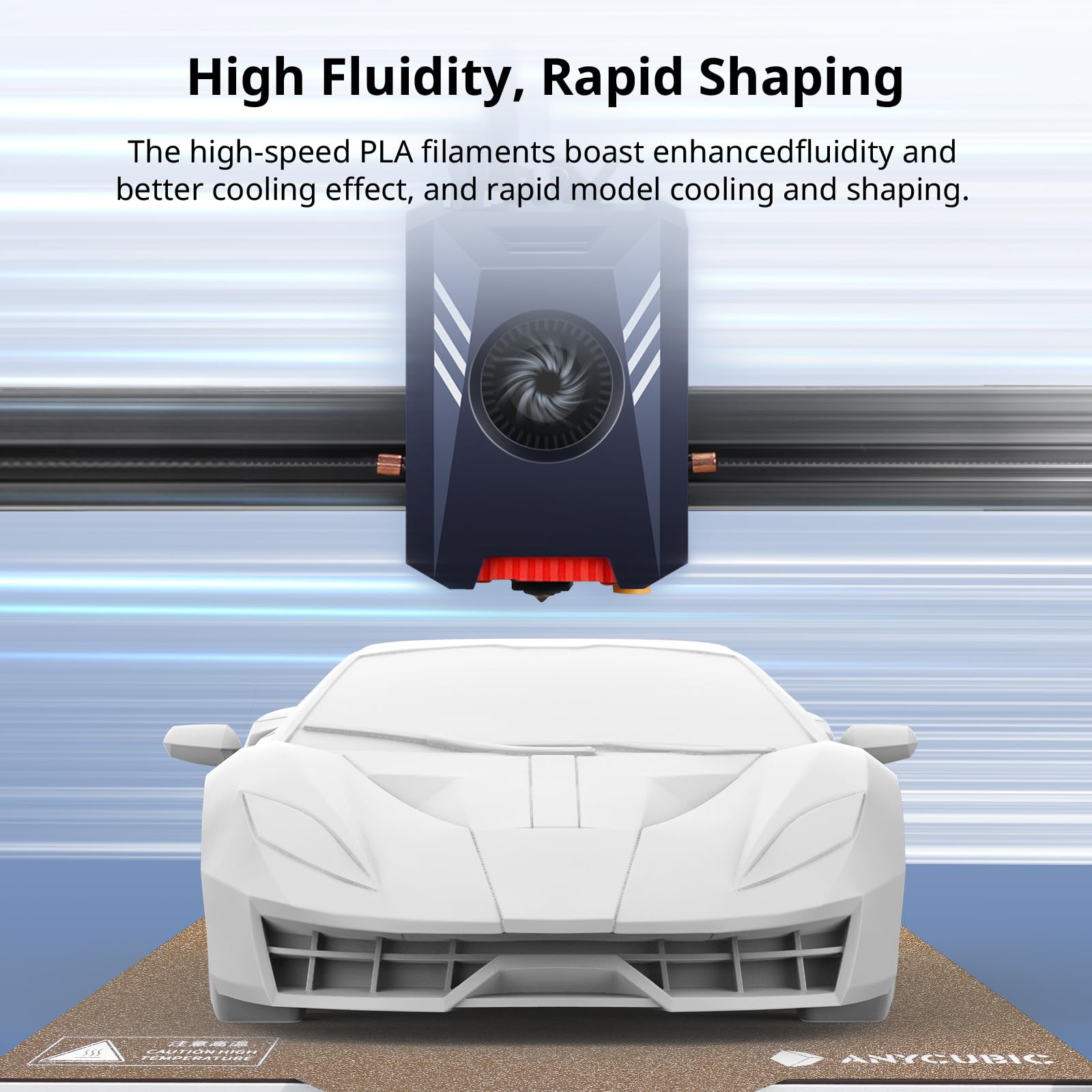 Anycubic Rfid High Speed 3D Printer Filament 1.75Mm Bundle, Rapid Pla Filament With High Prints Quality, Dimensional Accuracy +/