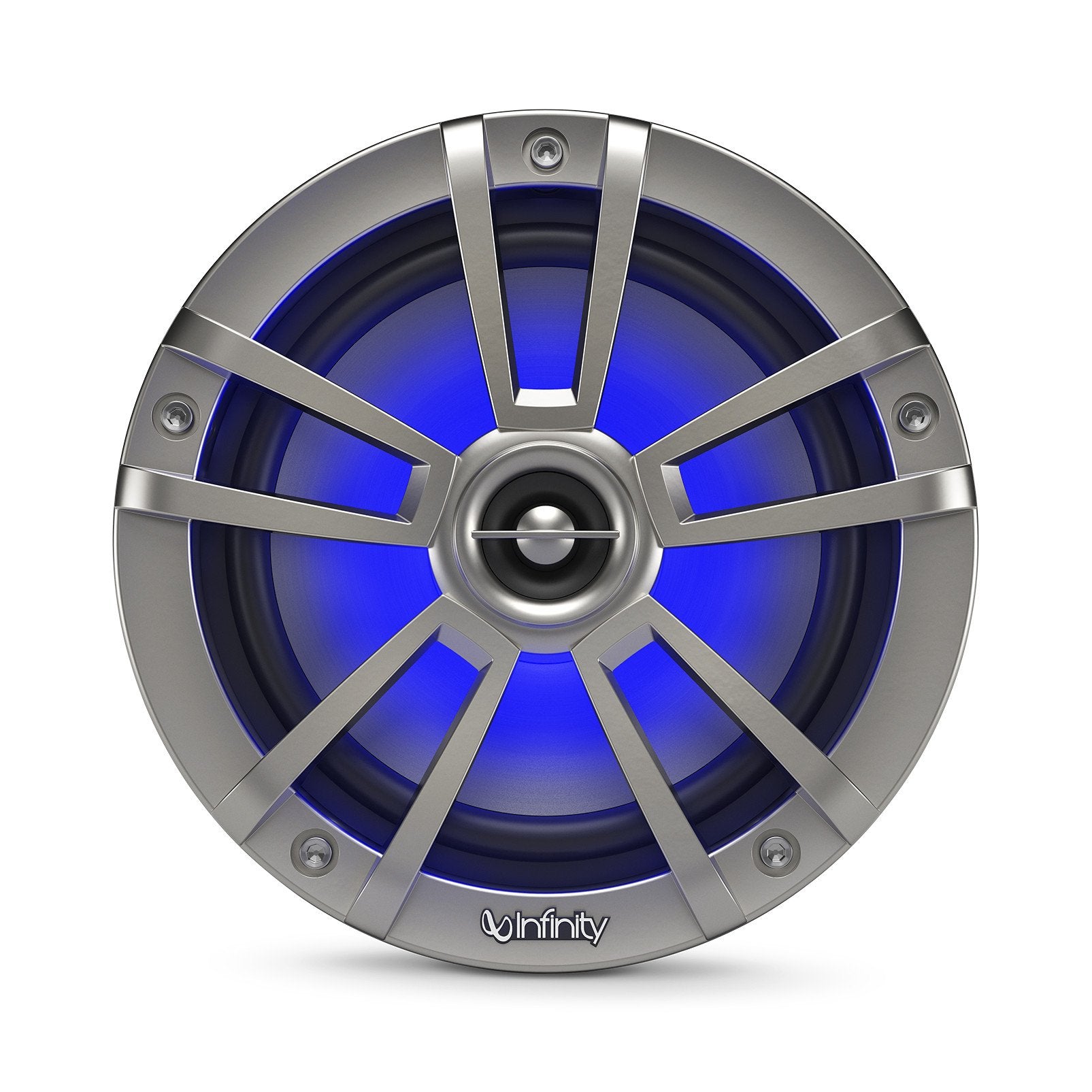 Infinity 622Mlt Marine 6.5 Inch Rgb Led Coaxial Speakers - Titanium