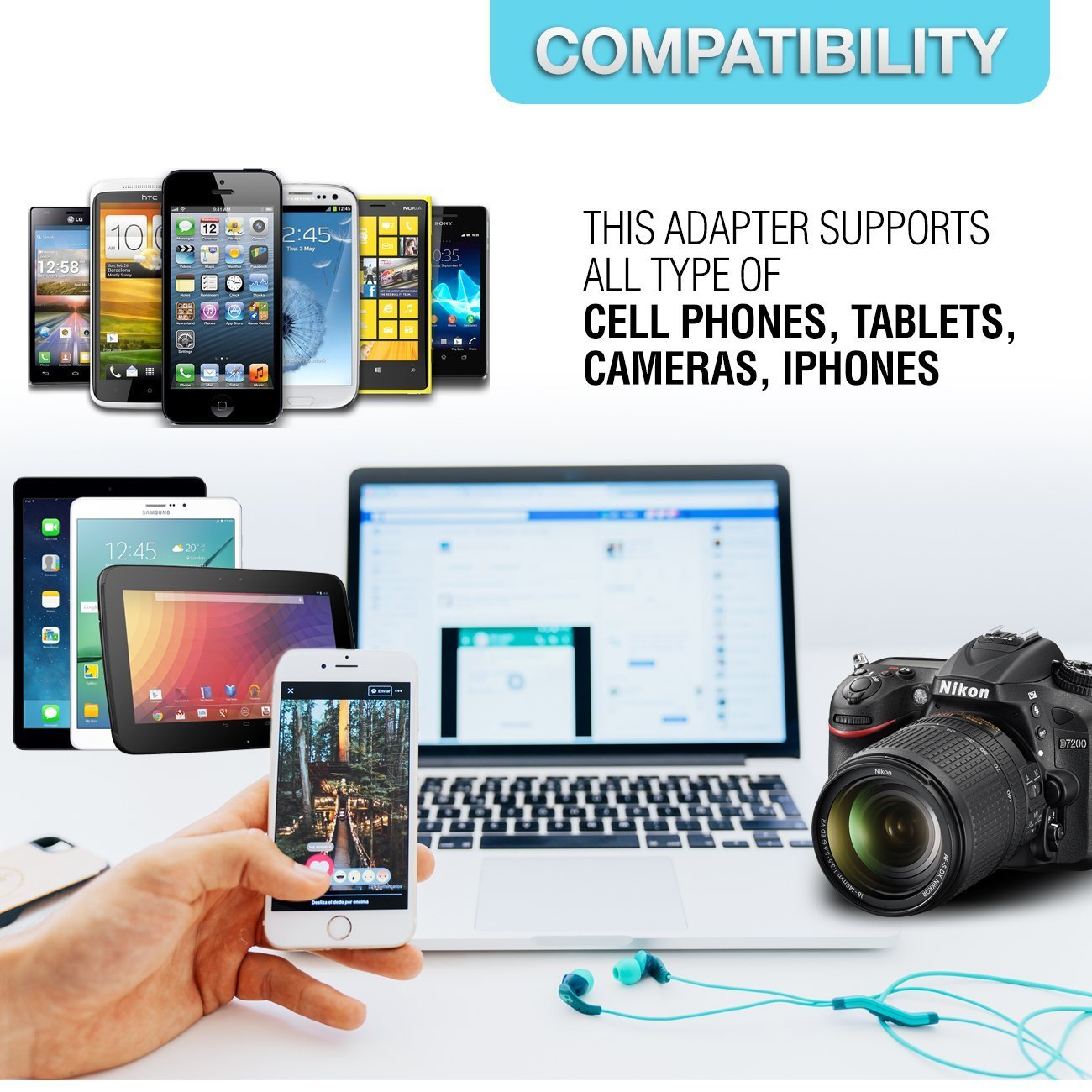 Ceptics International Plug Adapter Kit, World Safest Grounded 13 Adaptor Set Dual Usb Ports   Travel Anywhere   Business Use   P