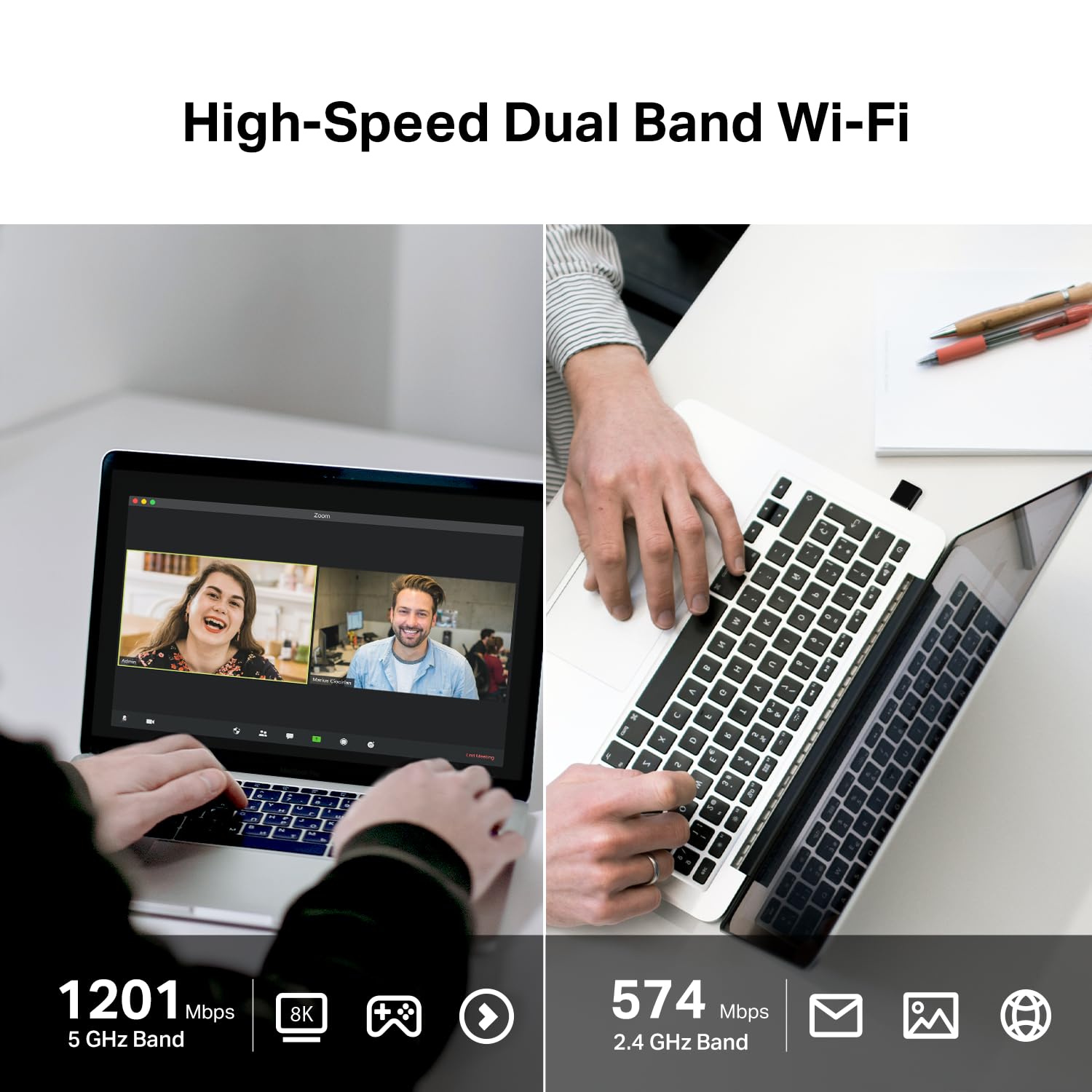 Tp Link Nano Usb Wifi 6 Adapter For Pc(Archer Tx20U Nano)  Ax1800 2.4G/5G Dual Band Wireless Network Transceiver Adapter For Des