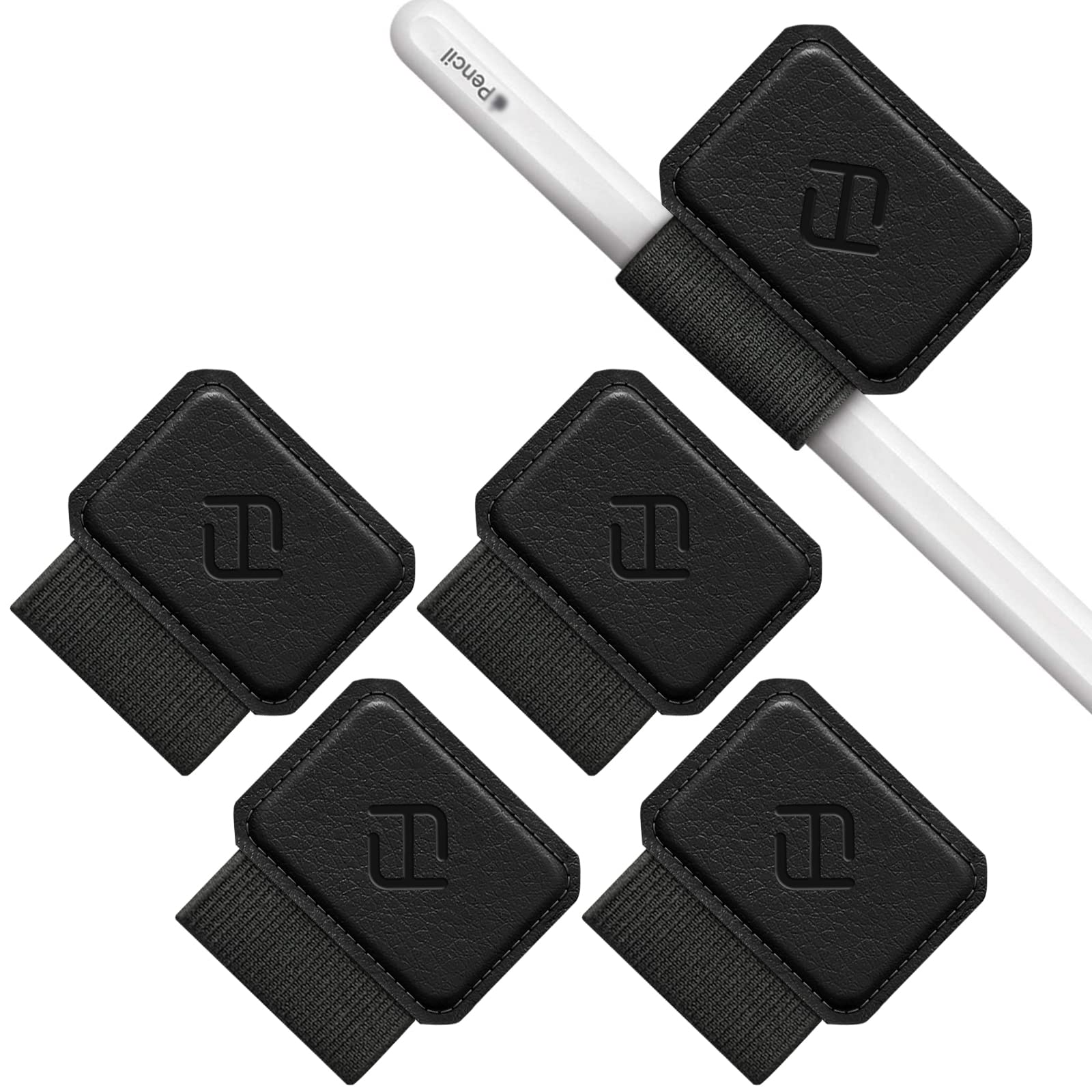 Fintie 4 Pack Pen Loop Holder for Apple Pencil Pro, Apple Pencil (USB-C / 1st / 2nd Generation) and Stylus Pens, Elastic Adhesiv