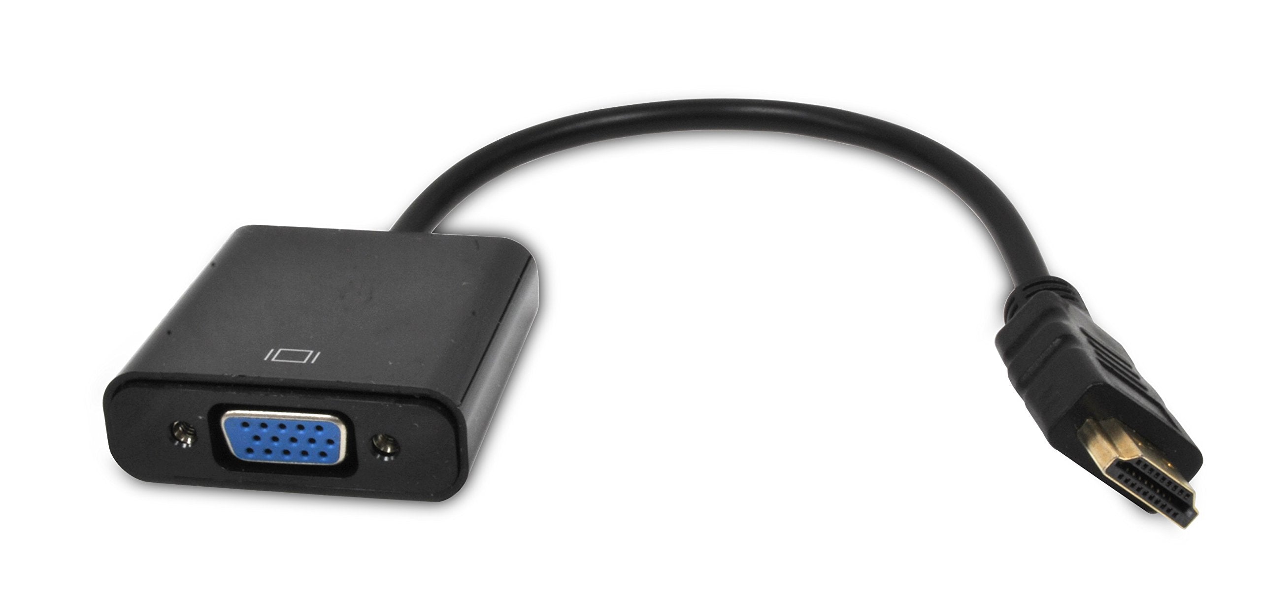 Ematic EHDVGA1034 Universal GoldPlated HDMI to VGA Adapter (Male to Female) for Personal Computer, Desktop, Gaming, Laptop, PC,