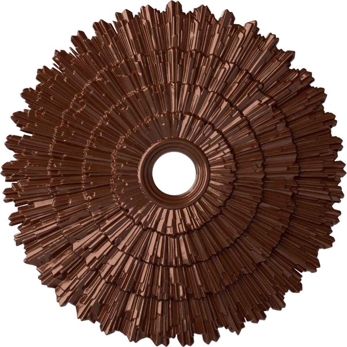 Ekena Millwork CM24ENCPS - 24 3/4OD x 3 1/4ID x 1 7/8P Eryn Ceiling Medallion (Fits Canopies up to 4) - Ceiling Medallion, Coppe