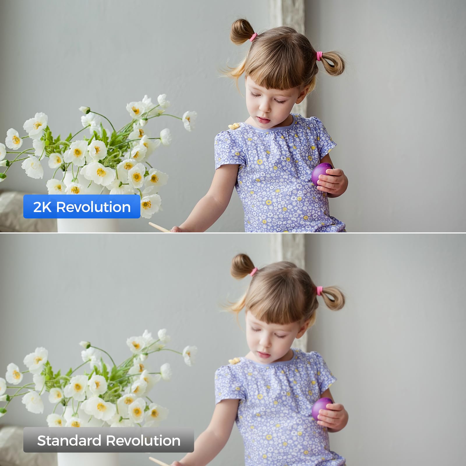 Arpha 2K Indoor Security Camera, Wifi Pet Camera For Home Security With Pir Human Detection, Sound Detection, Night Version Two-