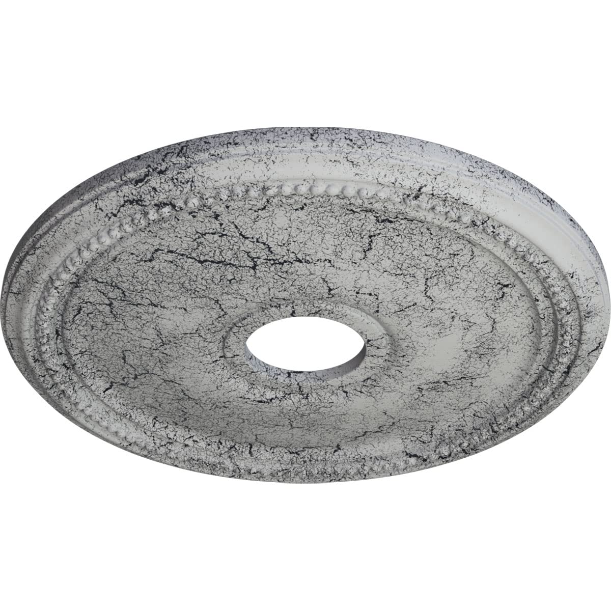 Ekena Millwork Cm18Diuwc Diane Ceiling Medallion, 18Od X 3 5/8Id X 1 1/8P (Fits Canopies Up To 5 3/8), Hand-Painted Ultra Pure W