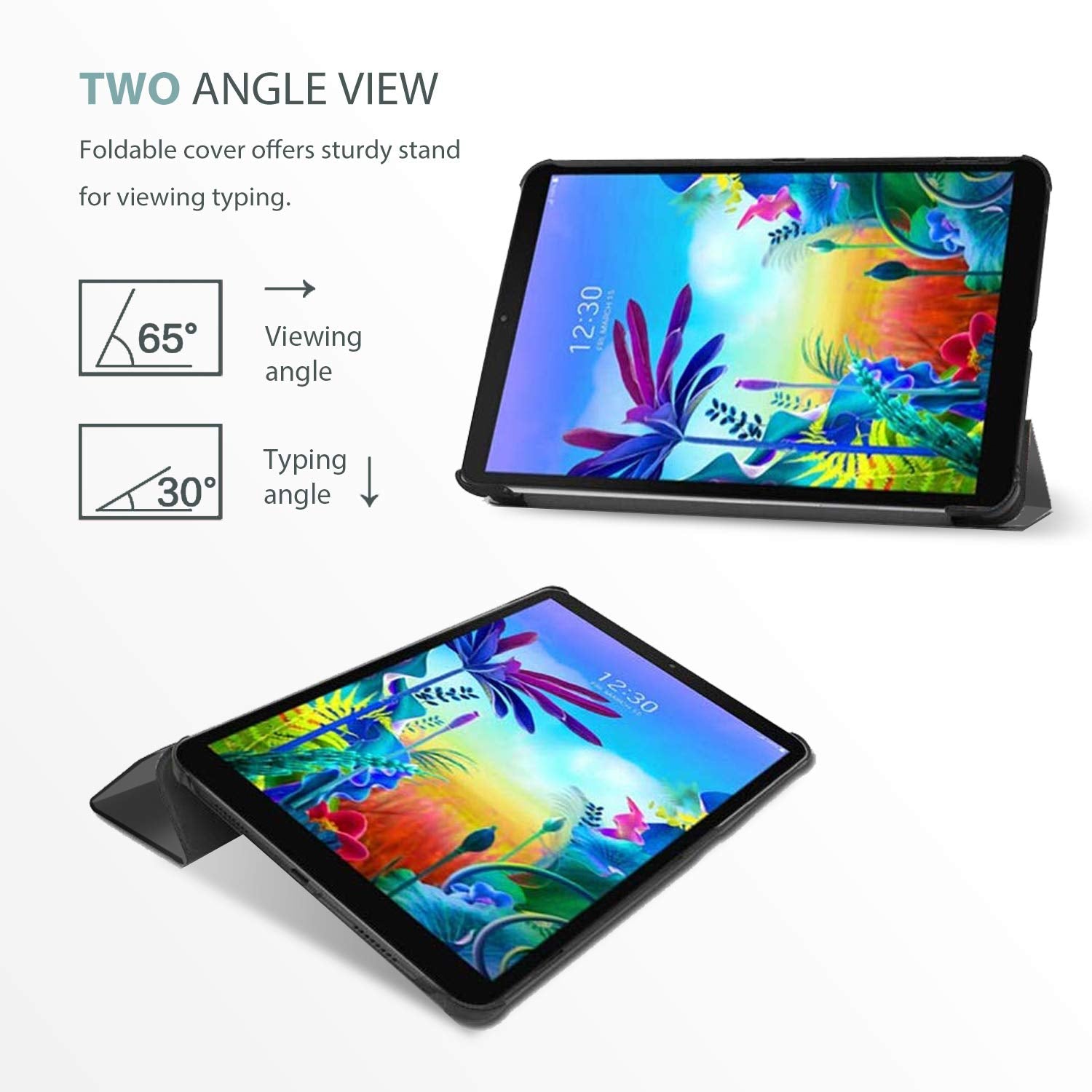 Procase For Lg G Pad 5 10.1 Fhd Case, Slim Light Smart Cover Trifold Stand Hard Shell Folio Case For 10.1 Inch Lg G Pad 5 2019 (