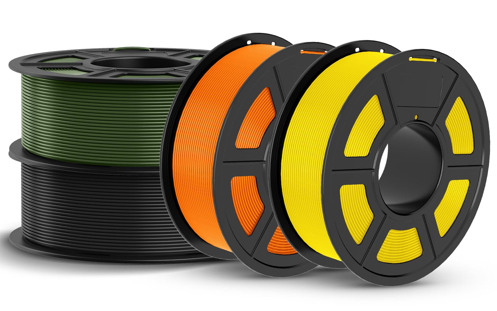 JAYO High Speed PLA Filament 1.75mm 4.4KG Bundle, Rapid PLA 3D Printer Filament for Fast Printing up to 600mm/s, 4 Pack 1.1kg Sp