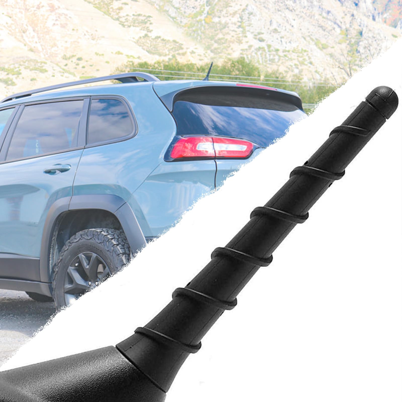 Stubby Antenna For Jeep Cherokee Renegade Grand Cherokee Compass Liberty, Chrysler 200, Dodge Durango Avenger Dart Journey Nitro