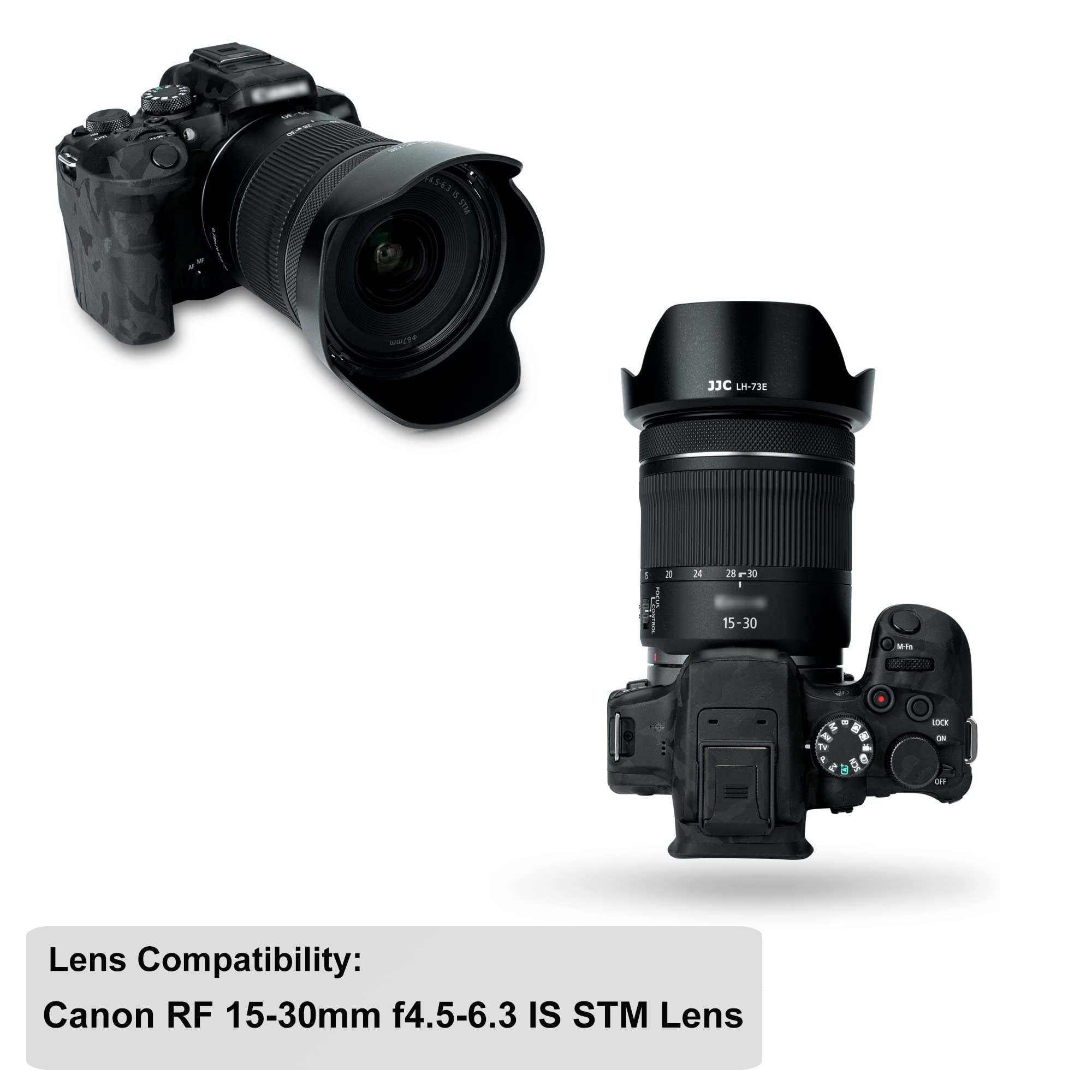 Lens Hood For Canon Rf 15 30Mm F4.5 6.3 Is Stm Lens Replaces Canon Ew 73E With Reversible Design, Compatible With 67Mm Filter An