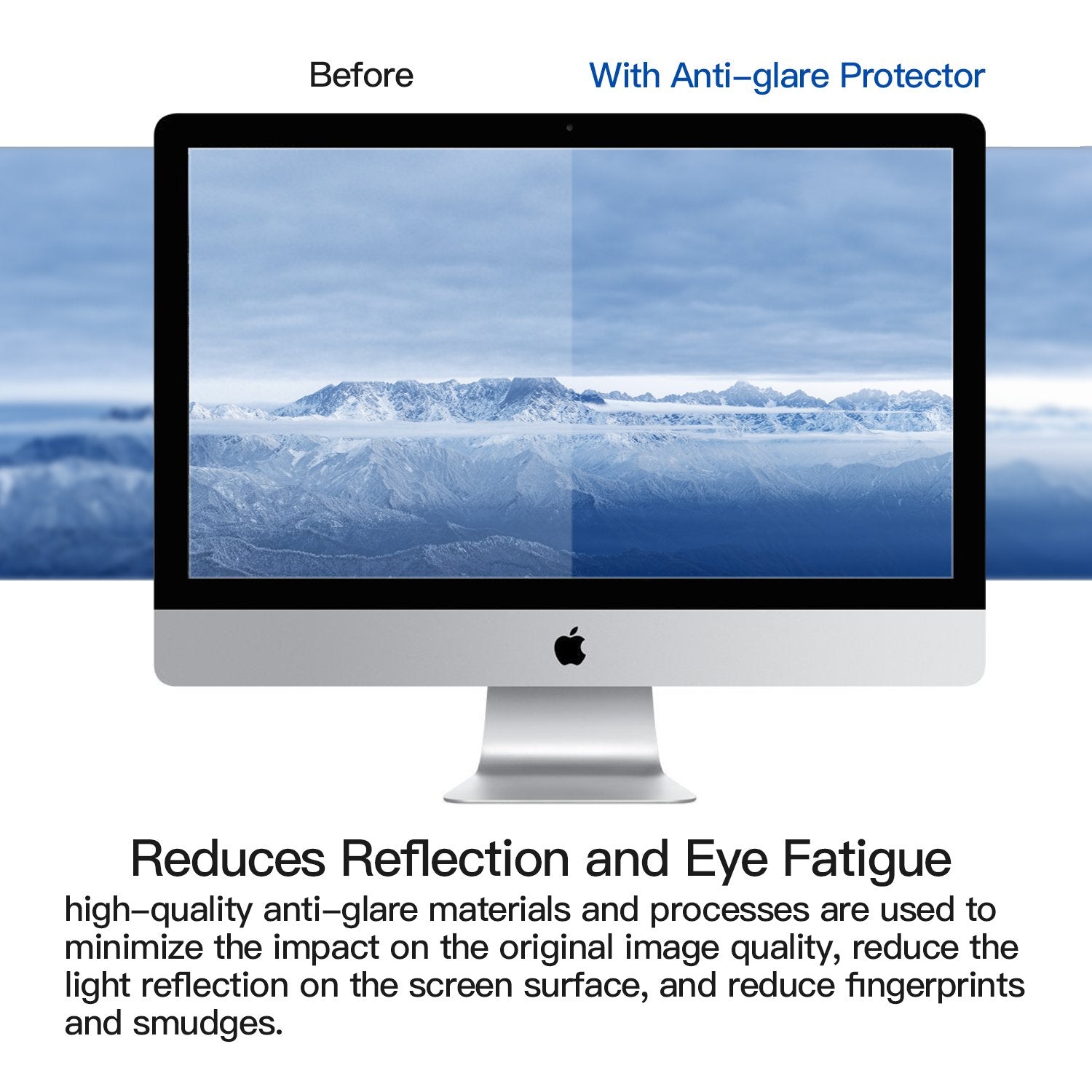 F Forito 2 Pack Compatible With Imac 21.5 Inch Anti Glare Matte Computer Screen Protector, Computer Screen Cover Compatible With
