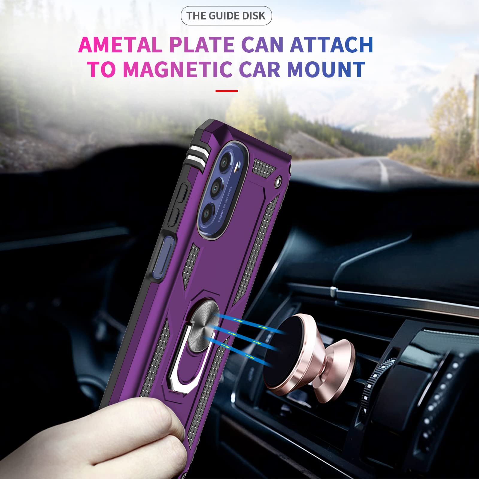 Leyi For Motorola Moto G 5G 2022 Case: With 2 Pcs Tempered Glass Screen Protector For Girls Boys, Heavy Duty Shockproof Case Wit