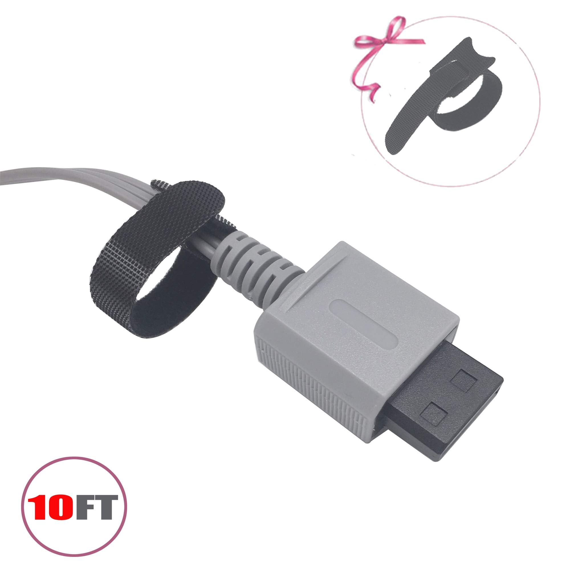 Wicareyo Av Cable Lengthened 10Ft Audio Video Av Rca Video Cord Tv Composite Cable For Wii Wii U Console