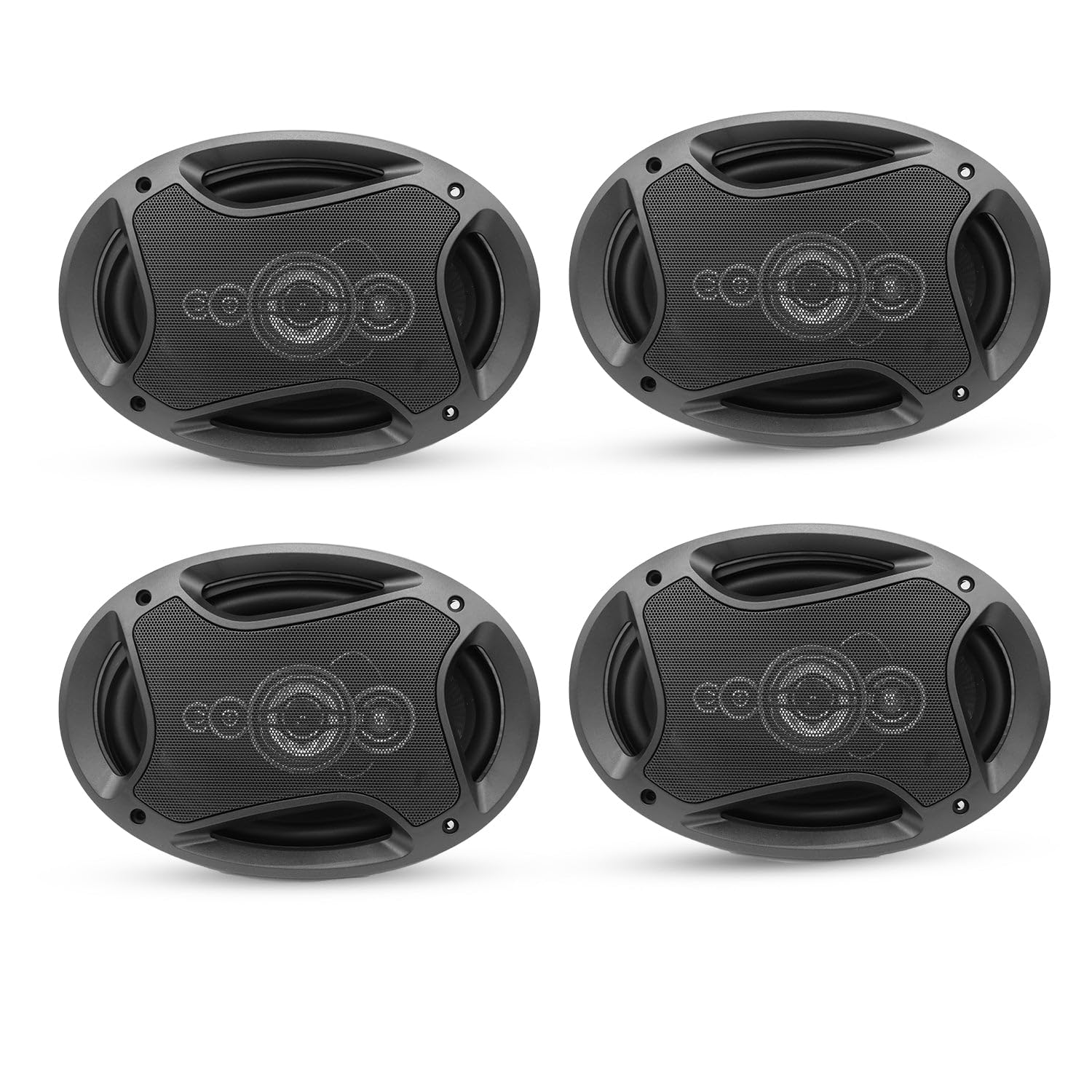 5 CORE 6 x 9 Inch Car Speaker 800 Watt Door Speakers 4 Pcs 4 Ohm 2 Way Coaxial Audio System with Grilles Full Range Replacement