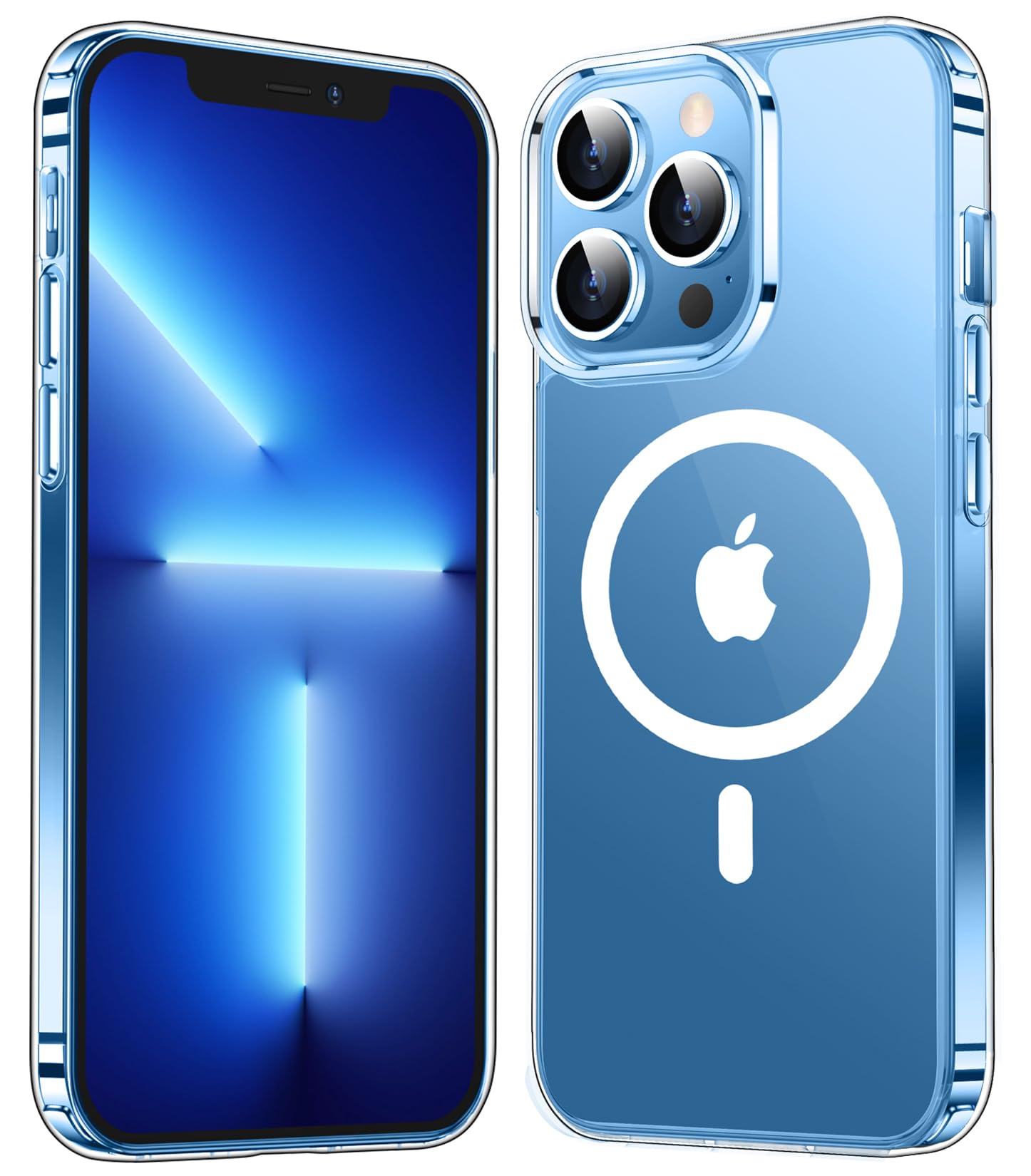 Temdan Magnetic For Iphone 13 Pro Max Case, [Compatible With Magsafe] [Non Yellowing] Slim Thin Shockproof Protective Cover Phon