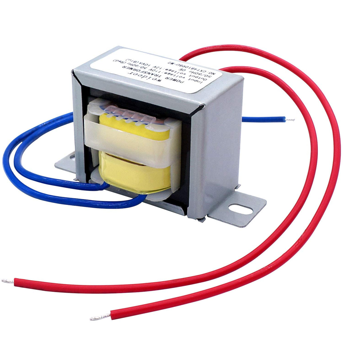 Weideer Input Ac 110V 50/60Hz Output Ac 12V 10Va Power Transformer Ac/Ac Single Phase Transformer For Lighting Power Supplies, A