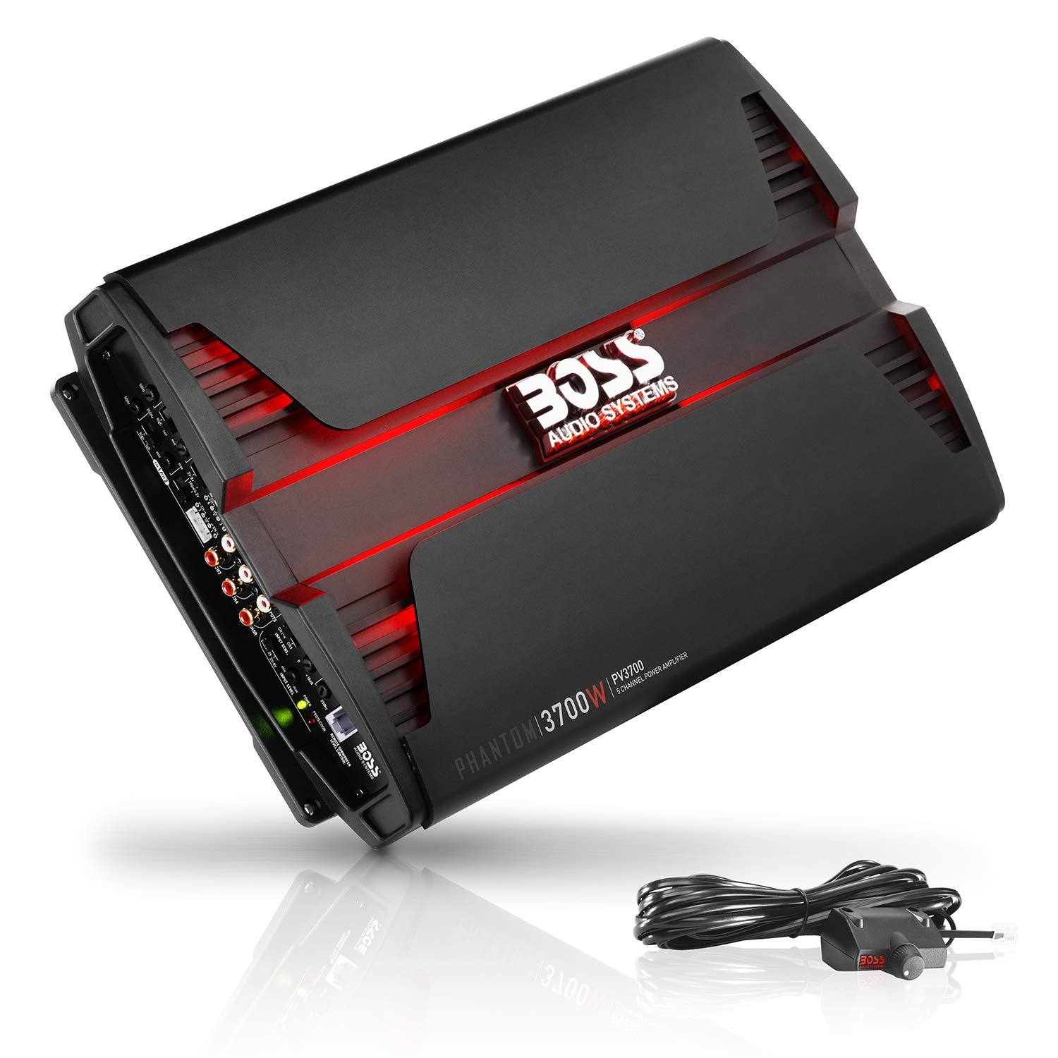 Boss Audio Systems Pv3700 5 Channel Car Stereo Amplifier   3700 High Output, 5 Channel, 2/4 Ohm Stable, Low/High Level Inputs, H