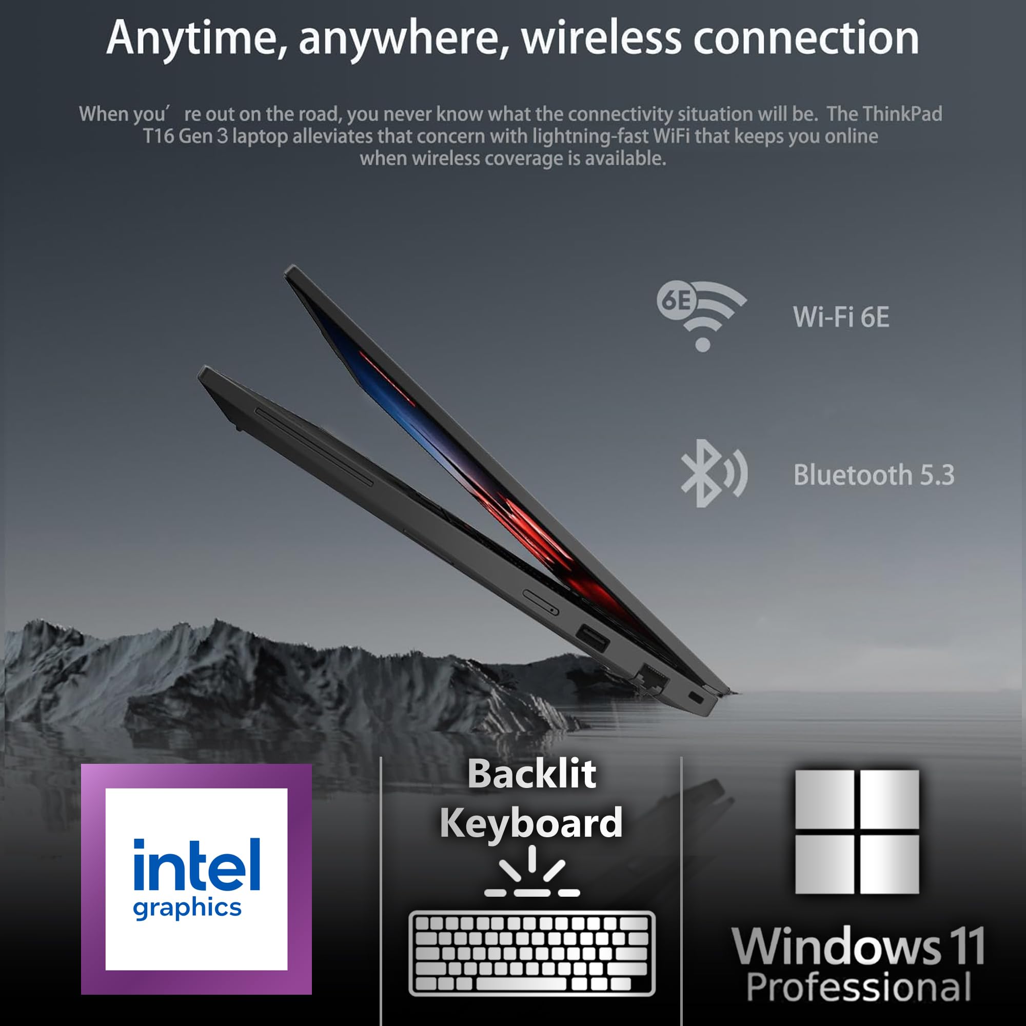 Lenovo Thinkpad T16 Gen 3 Business Laptop 16    Fhd+ Display, Intel Ultra 7-155U (Beats I7-1355U), 64Gb Ddr5 Ram, 2Tb Ssd, 5Mb W