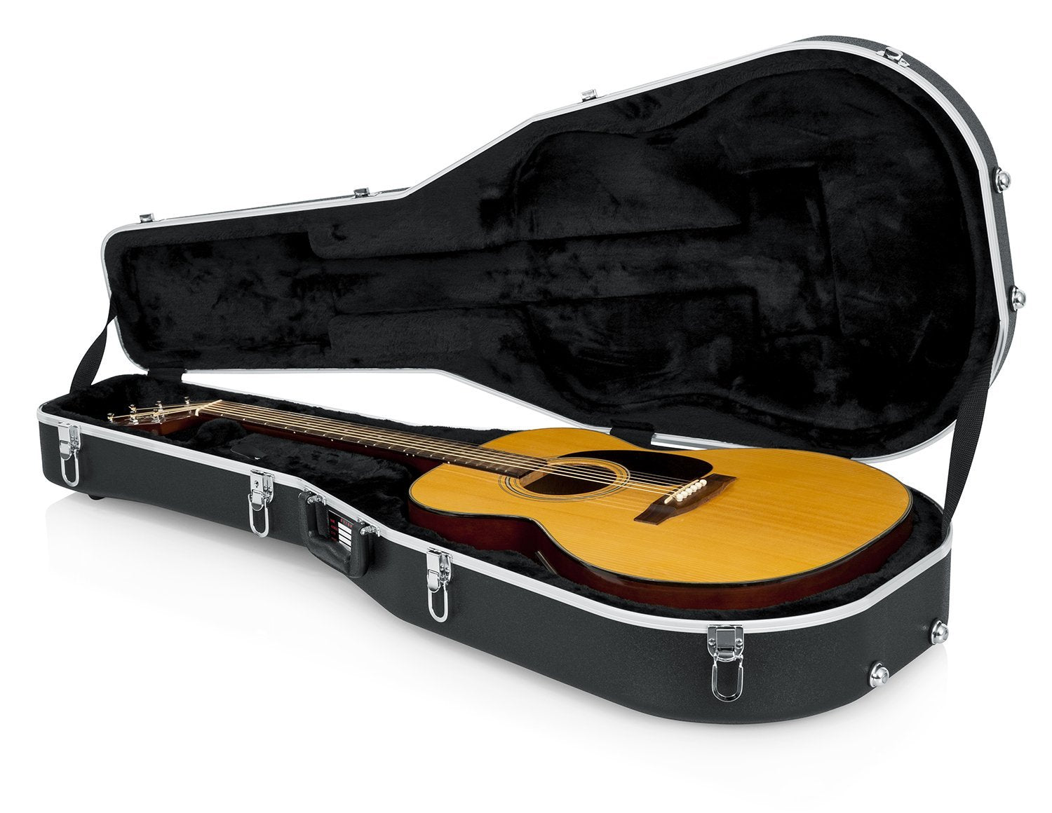 Gator Cases Deluxe Abs Molded Case For Dreadnought Style Acoustic Guitars (Gc-Dread),Black