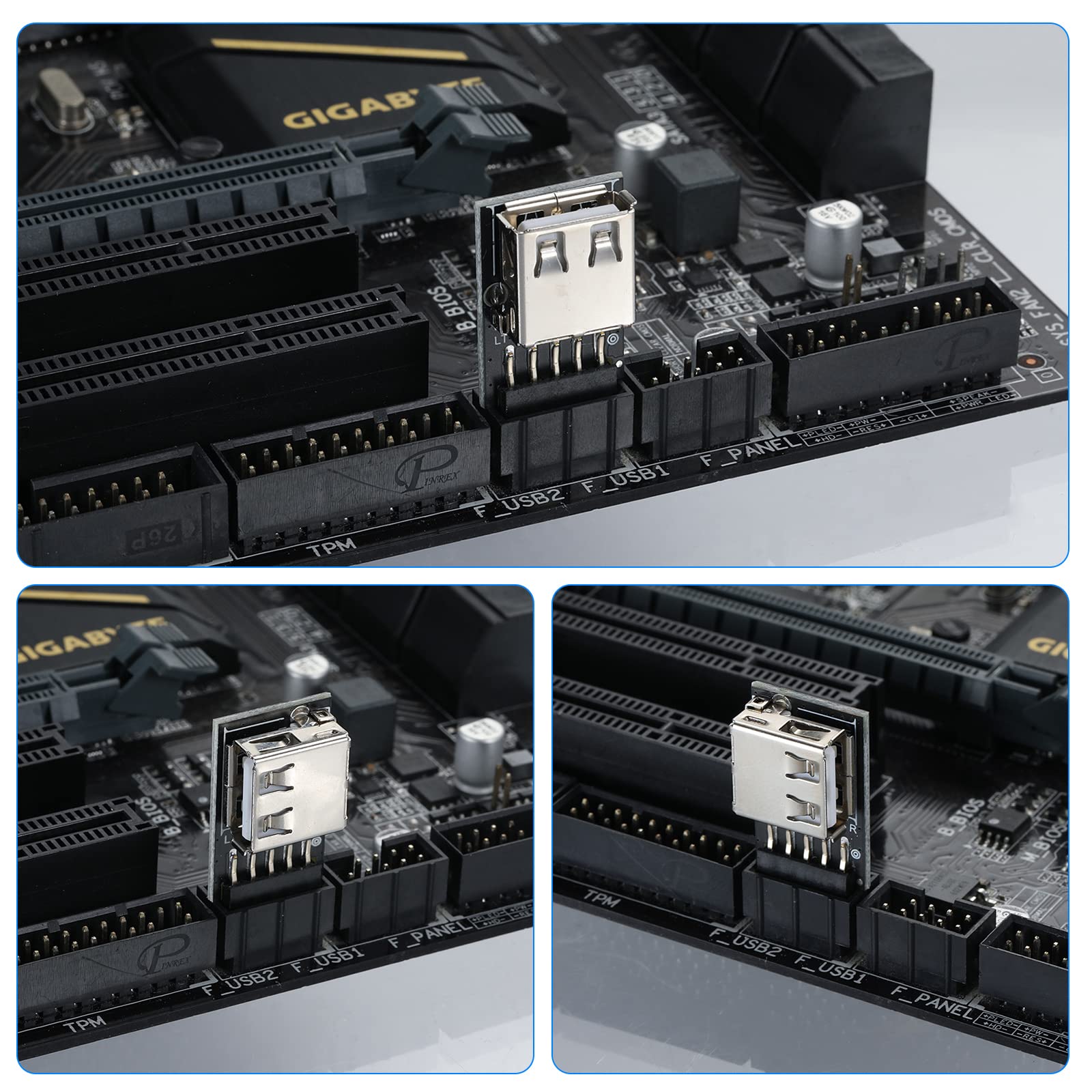 Mzhou Usb 2.0 9Pin/10Pin Front Panel Header Usb 9Pin To Type A Adapter
