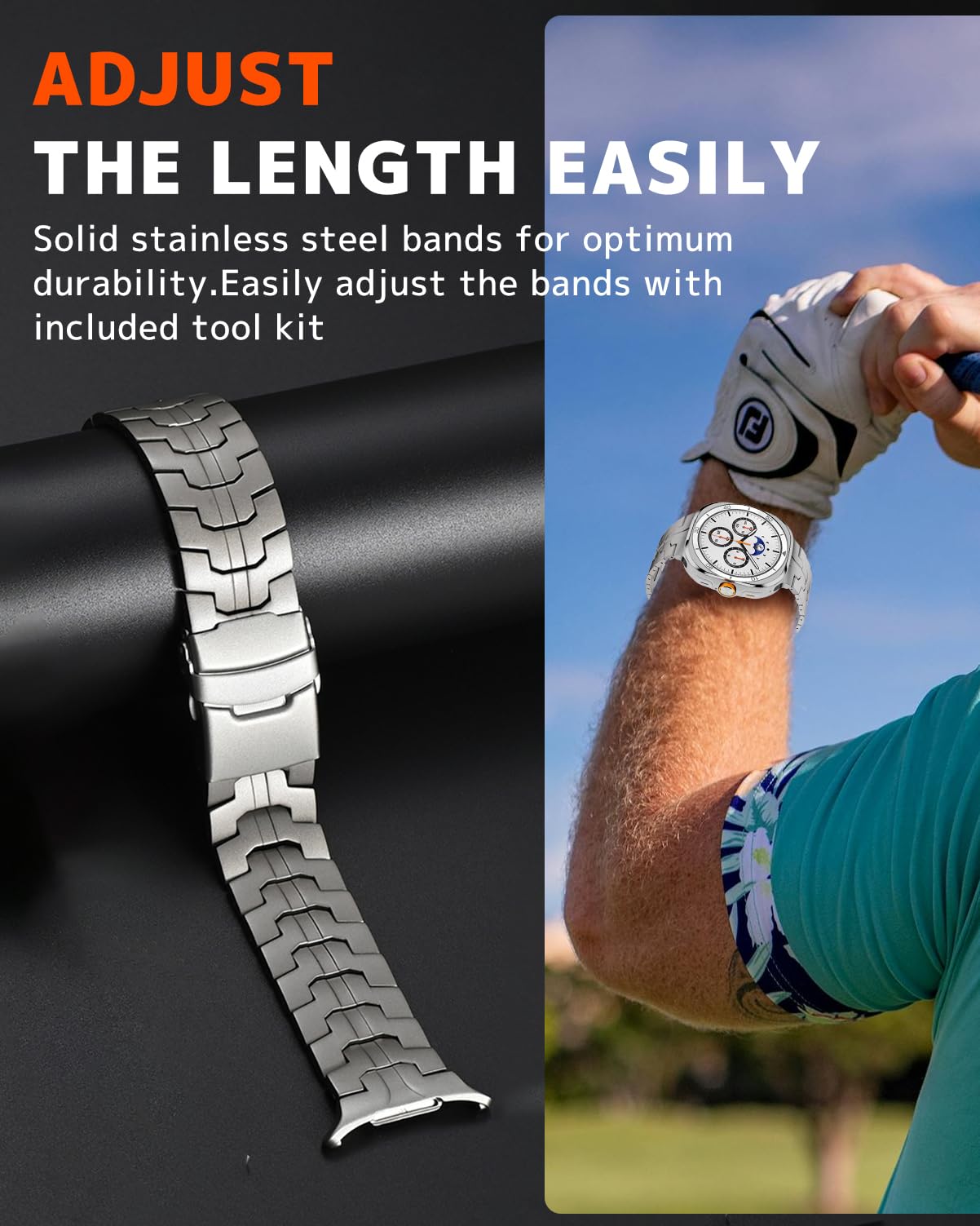 Ninki Stainless Steel Watch Strap For Samsung Galaxy Watch 8 Band 44Mm /40Mm & Galaxy Watch8 Classic Loop,Metal Galaxy 8 44Mm Wa