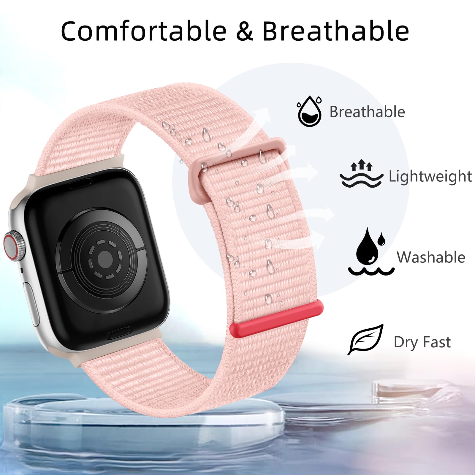 Lenrao Compatible With Apple Watch Bands For Men, 42Mm 44Mm 45Mm 46Mm 49Mm, Sport Nylon Straps For Iwatch Bands For Men Series S