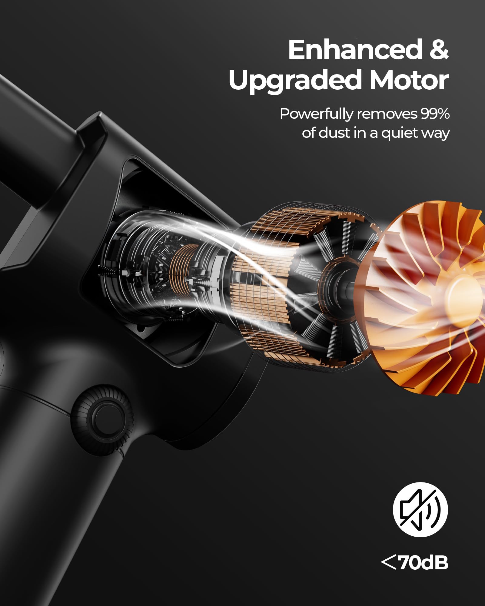 Koonie Pro Compressed Air Duster With Storage Case|Max.100Min Runtime|High Speed Motor|6 Multi Use Accessories|Led Spotlighting|