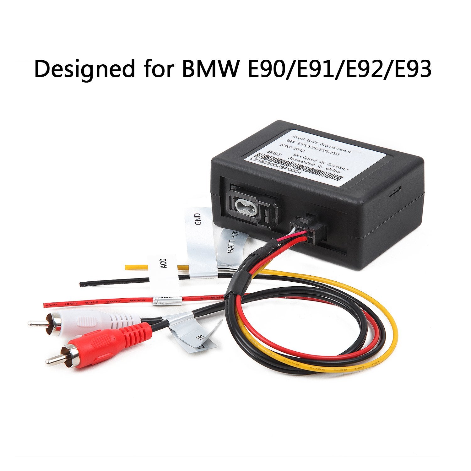 Eonon Optical Fiber Decoder Box Designed For E90A13/E90A12S Car Radio, Compatible With Bmw E90/E91/E92/E93 A0581