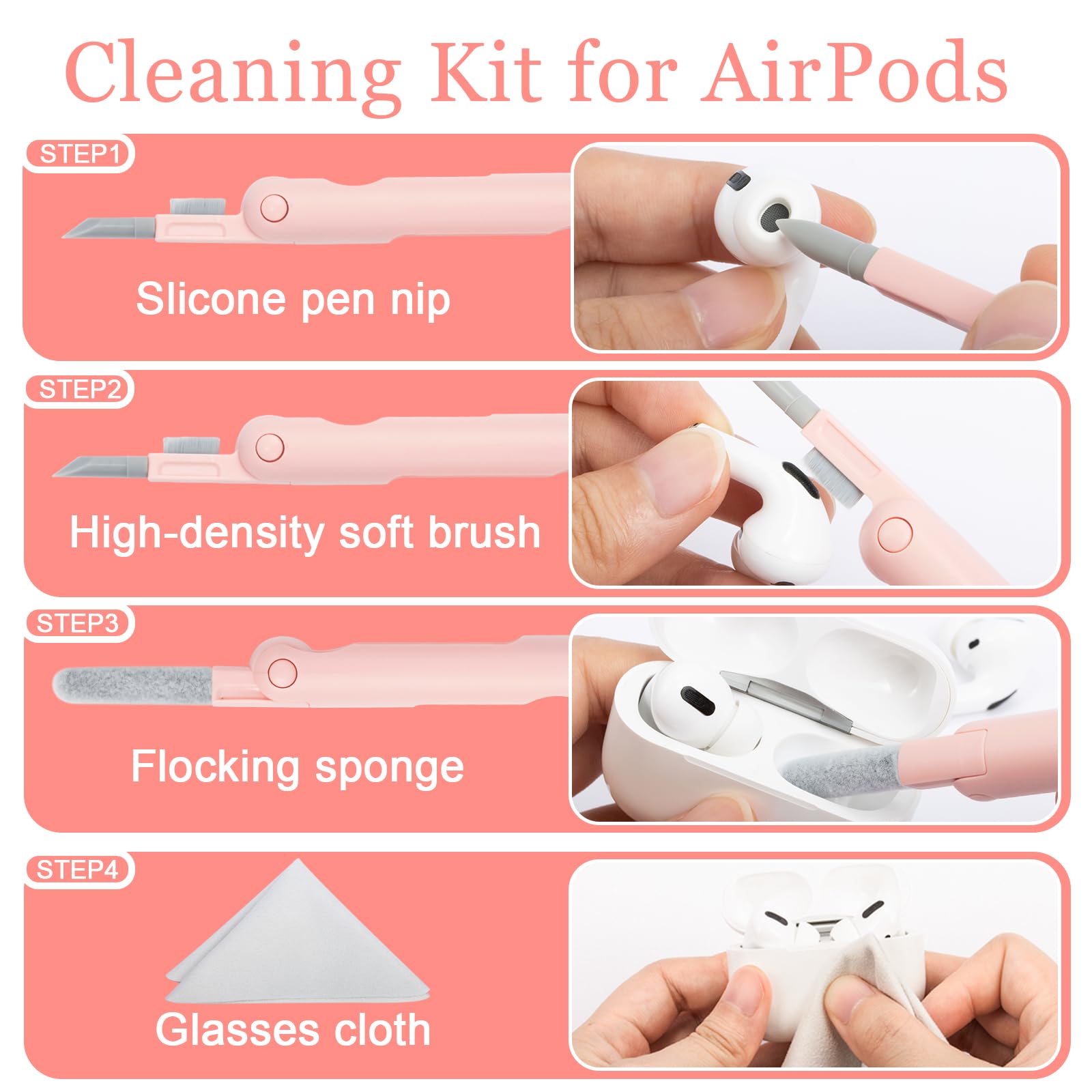 Walrfid Laptop Keyboard Earbud Screen Cleaner Sprayer Kit For Airpods Pro Macbook Ipad Iphone Ipod, Electronics Airpod Cleaning