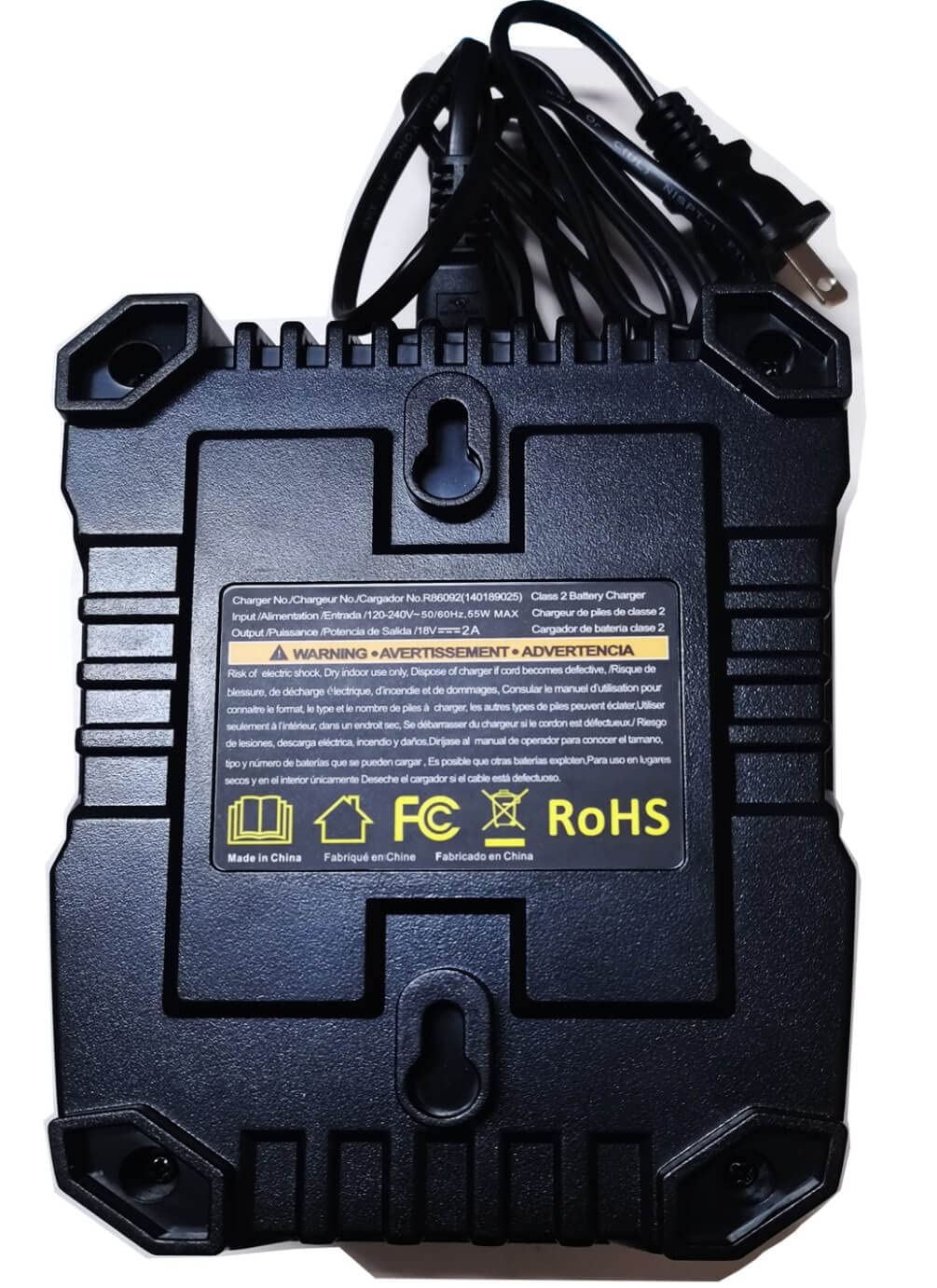 Anoitd 18 Volt Dual Chemistry Battery Charger R86091 R86092 Replacement For Ridgid 18V Nicad Or Lithium Ion Battery R840085, R84
