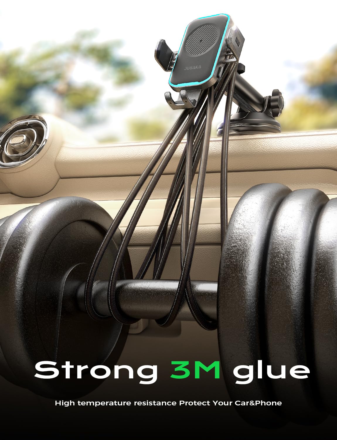 Wireless Car Charger, 15W Fast Charging Auto Clamping Phone Holders, Car Phone Holder Charger Fit For Iphone 16 15 14 13 12 Pro