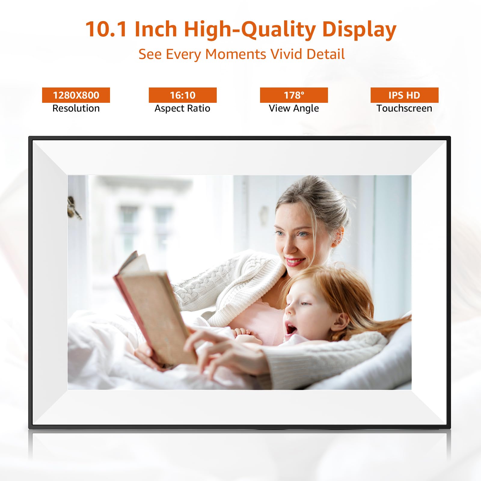 Frameo Digital Picture Frame,Wifi Digital Photo Frame With 10.1 Inch 1280X800 Ips Touch Screen,Easy Load From Phone 32Gb Digital