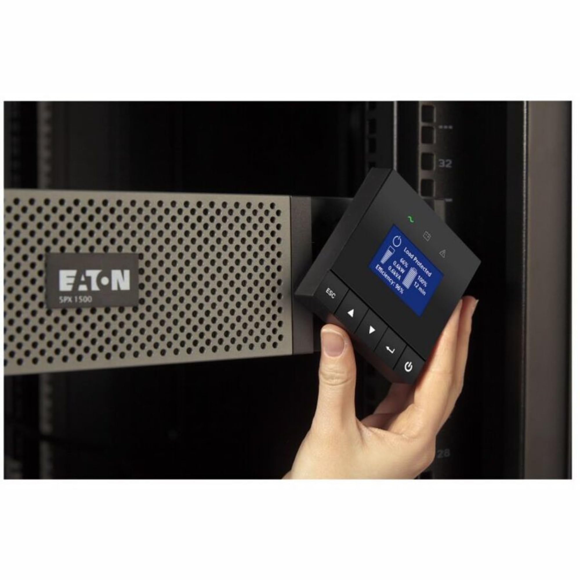 Eaton 5Px3000Rtn Network Ms, 5Px Rack/Tower Ups With Network Card Ms 3000Va / 2700W, 2U, 120V, L5 30P Input, (1) L5 30R And (6)