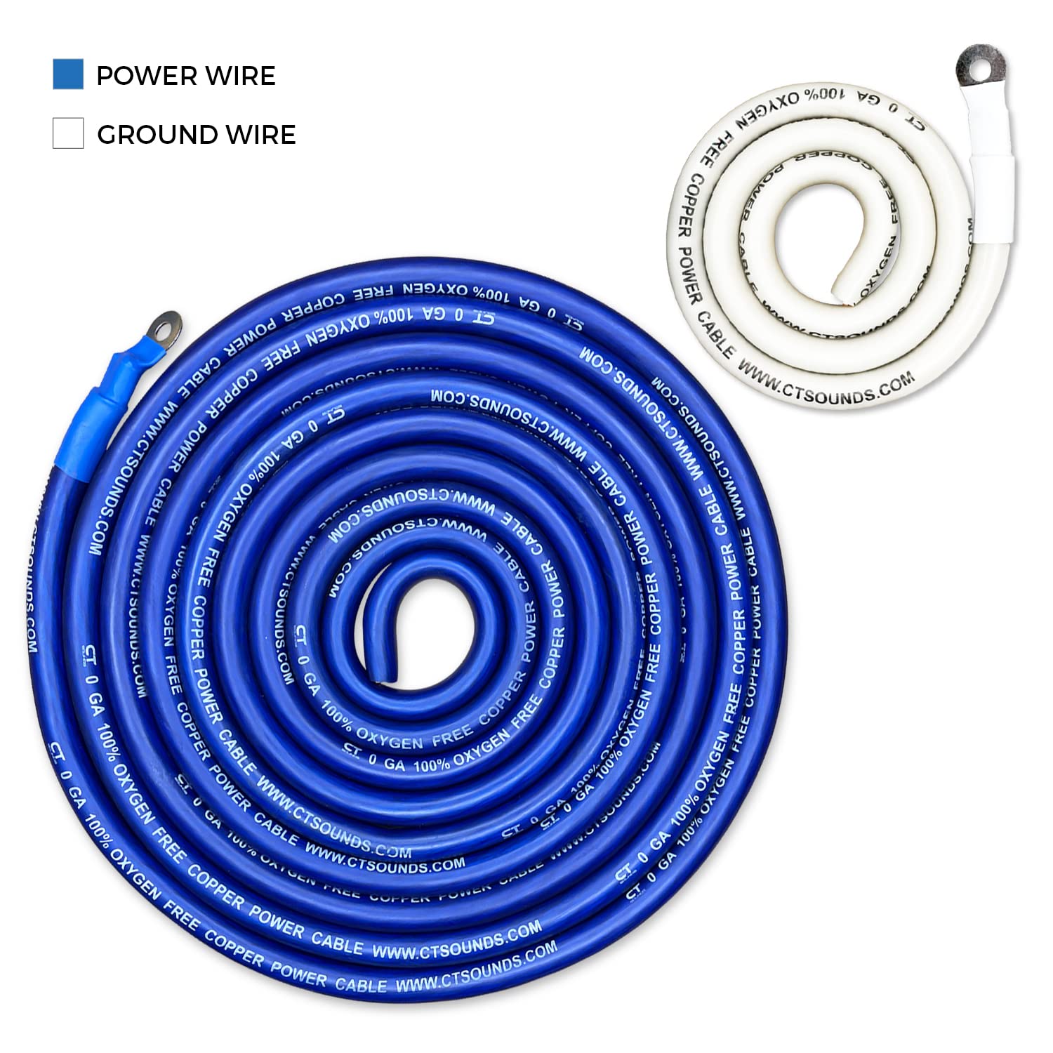 Ct Sounds 1/0 Gauge Ofc Complete Amp Wiring Install Kit, Ampkit 0Ga Elite