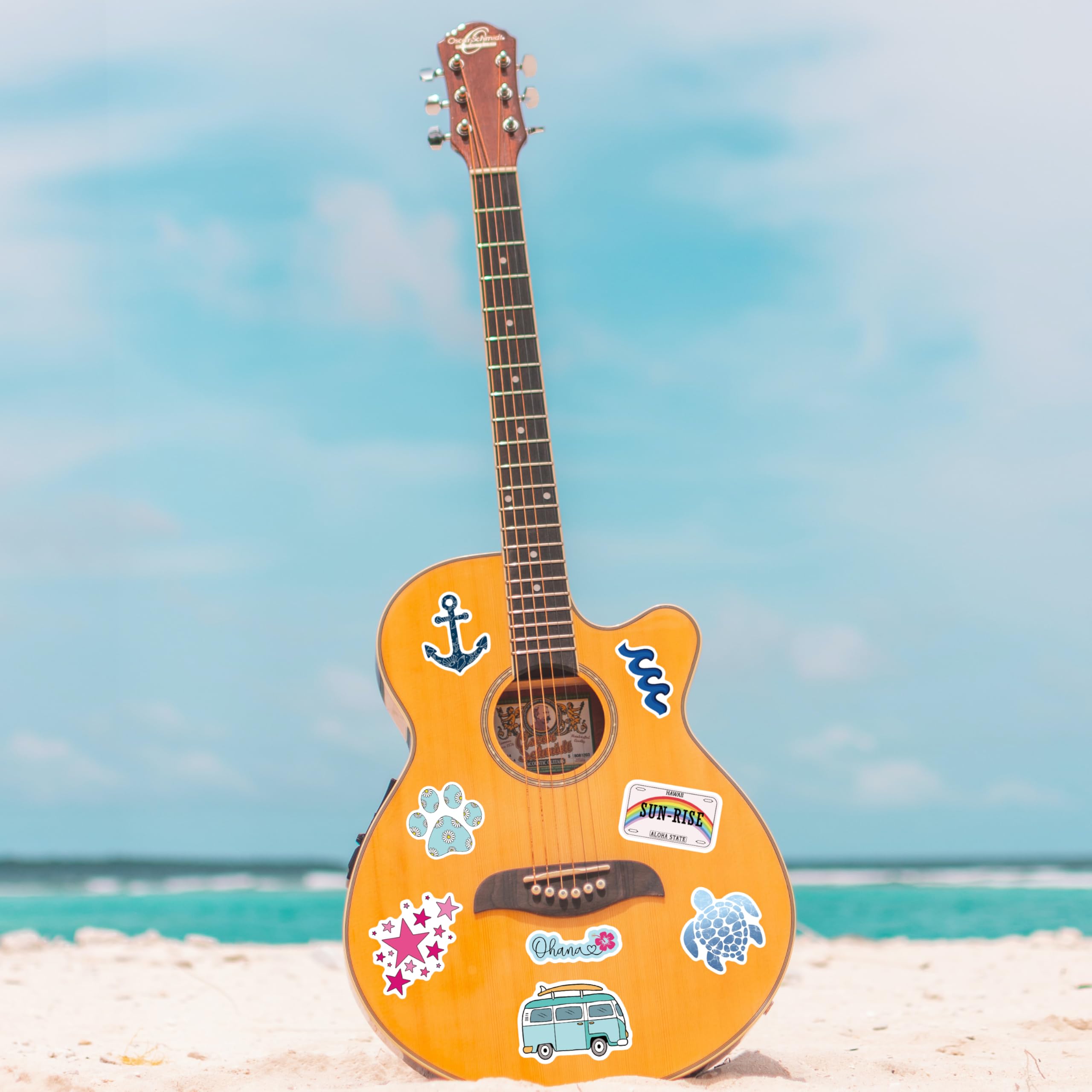 300 Pcs Preppy Stickers, Summer Stickers For Water Bottles Girls, Laptop Accessory Waterproof, Cute Decals For Phone Waterbottle