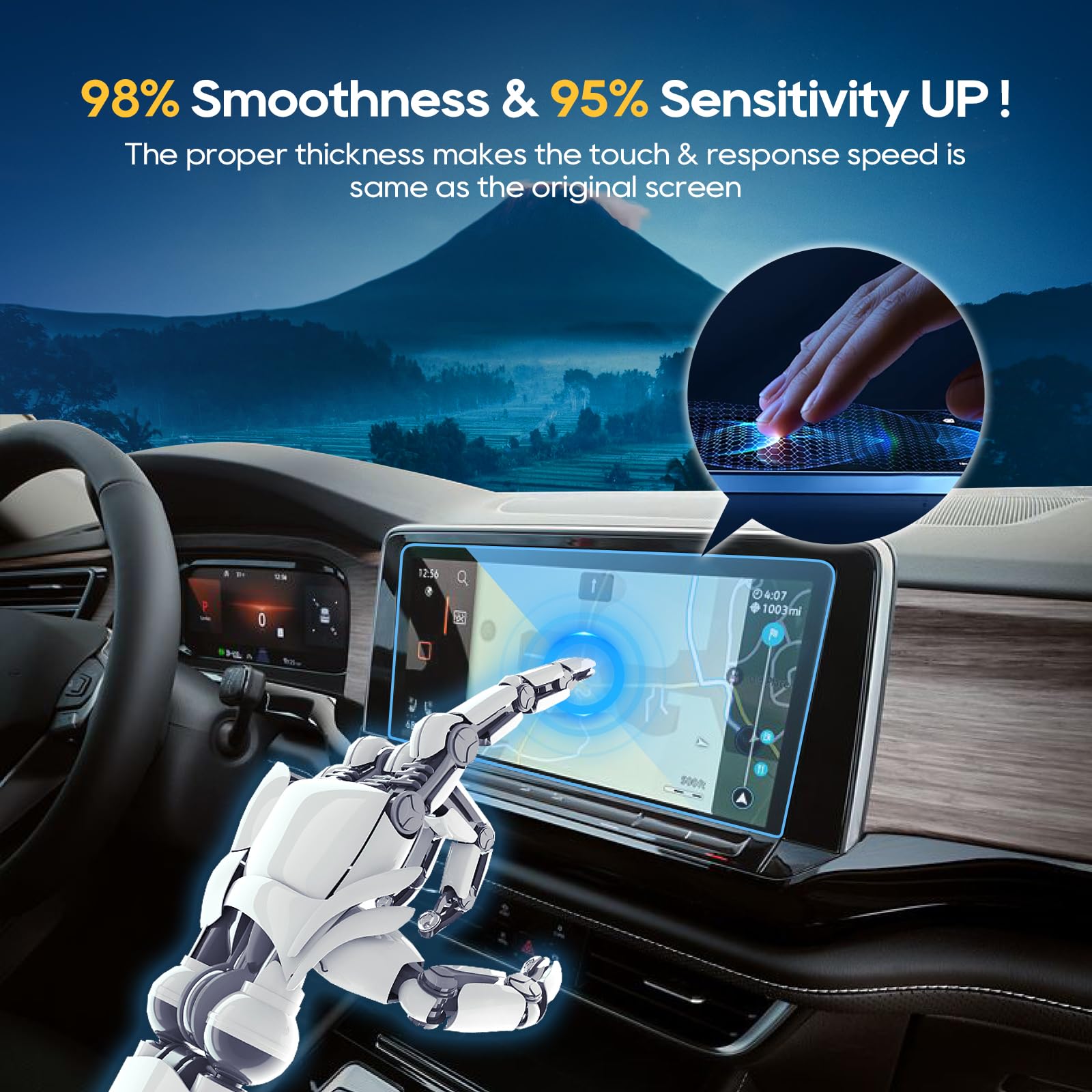 Lfotpp Screen Protector For 2024 V W Atlas [Se/Se With Technology/Sel/Sel Premium R Line] 12In Glass Screen Protector Infotainment Atlas 2024 Center Touch Screen Protector 2024 Atlas Accessories