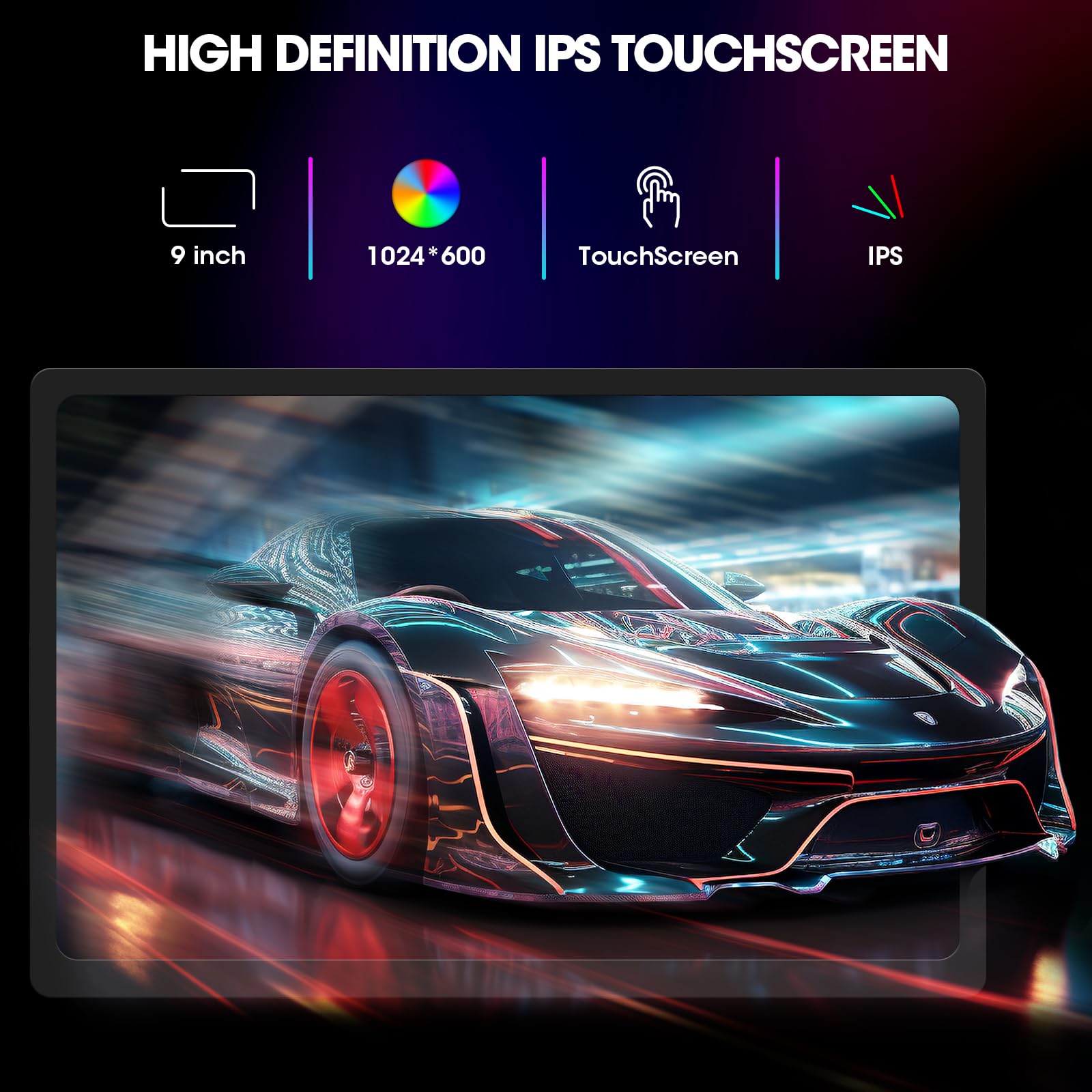 Portable Car Stereo Wireless Carplay   9 Inch Wireless Android Auto Car Screen   Bluetooth Ips Display Mirror Link Gps Navigatio