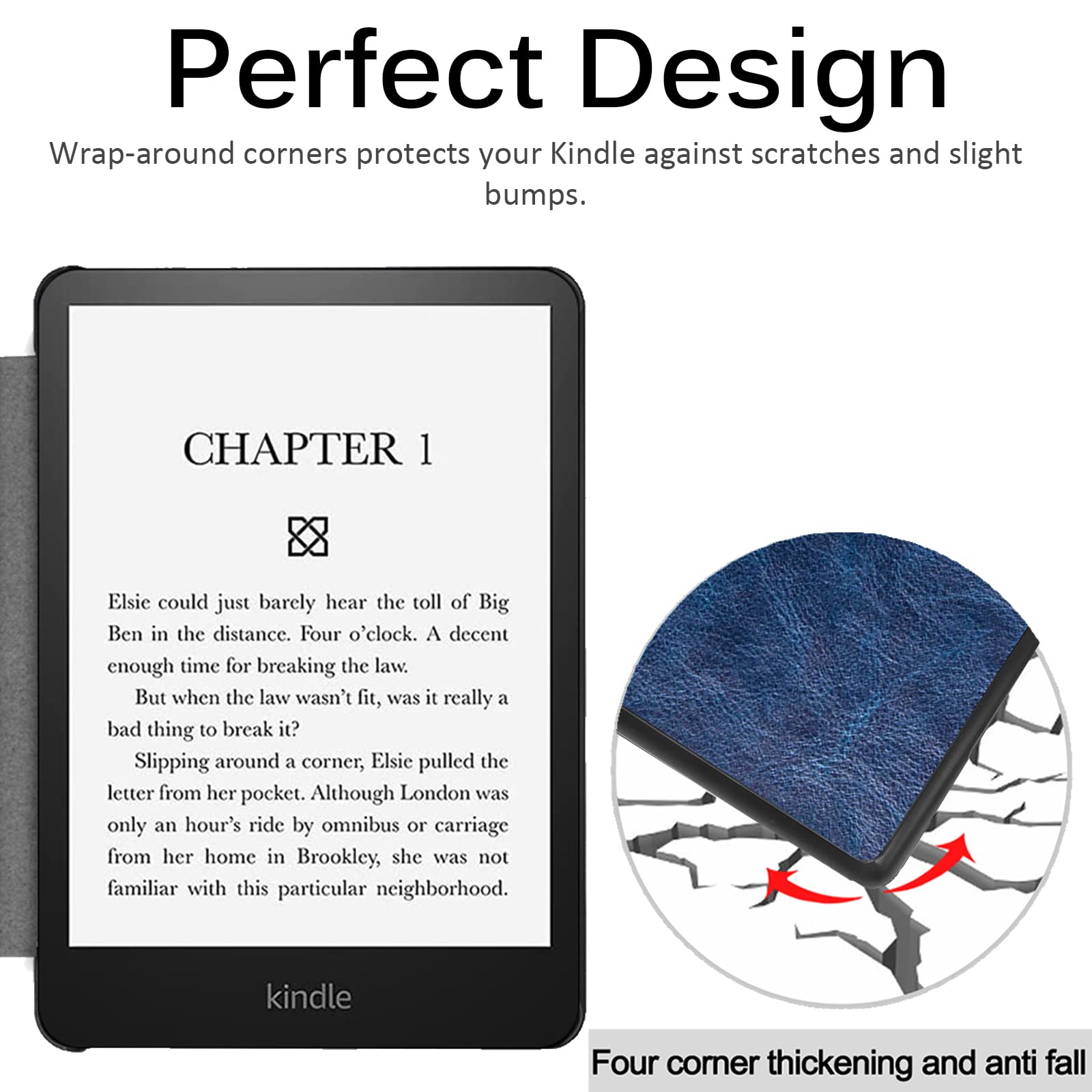 Miimall Compatible With Kindle Paperwhite 11Th Generation 2021 Leather Case With Hand Strape Leather Cover Cases For Kindle Pape