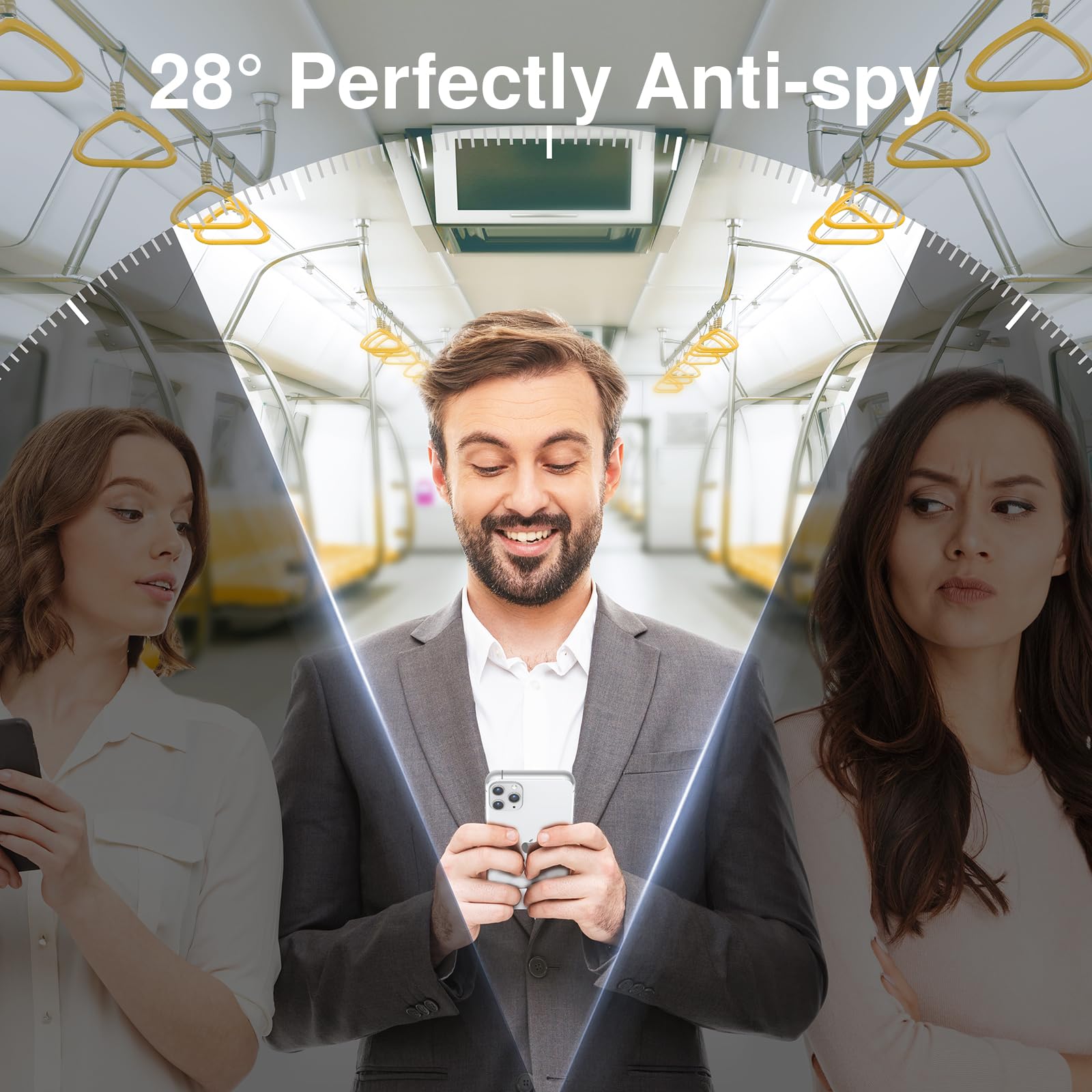 Smartdevil 2Pack For Iphone 11 Pro/X/Xs Screen Protector Privacy, 9H Top Shatterproof [Military Grade Protection ] Anti Spy Priv